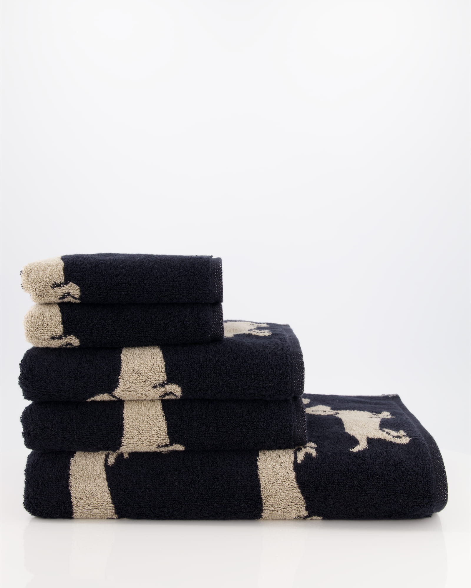 Cawö Handtücher WE LOVE DOGS 6246 Schwarz-Beige - 93