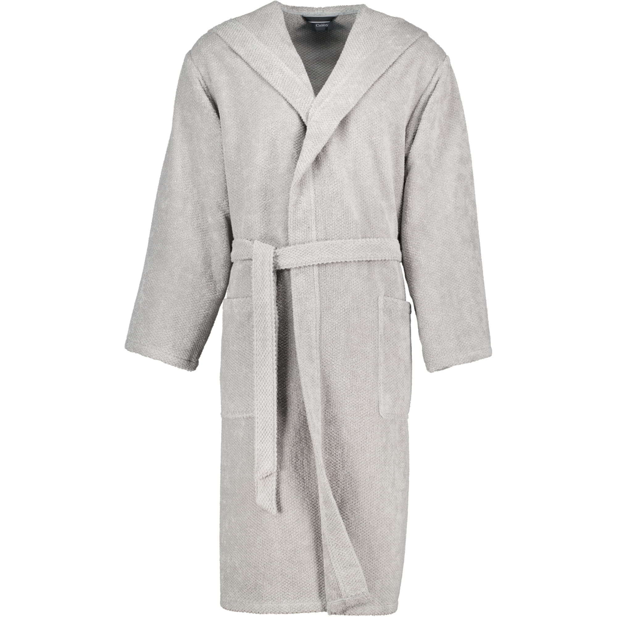 Cawö Herren Bademantel Kapuze Pure 5623 - Farbe: stein - 727