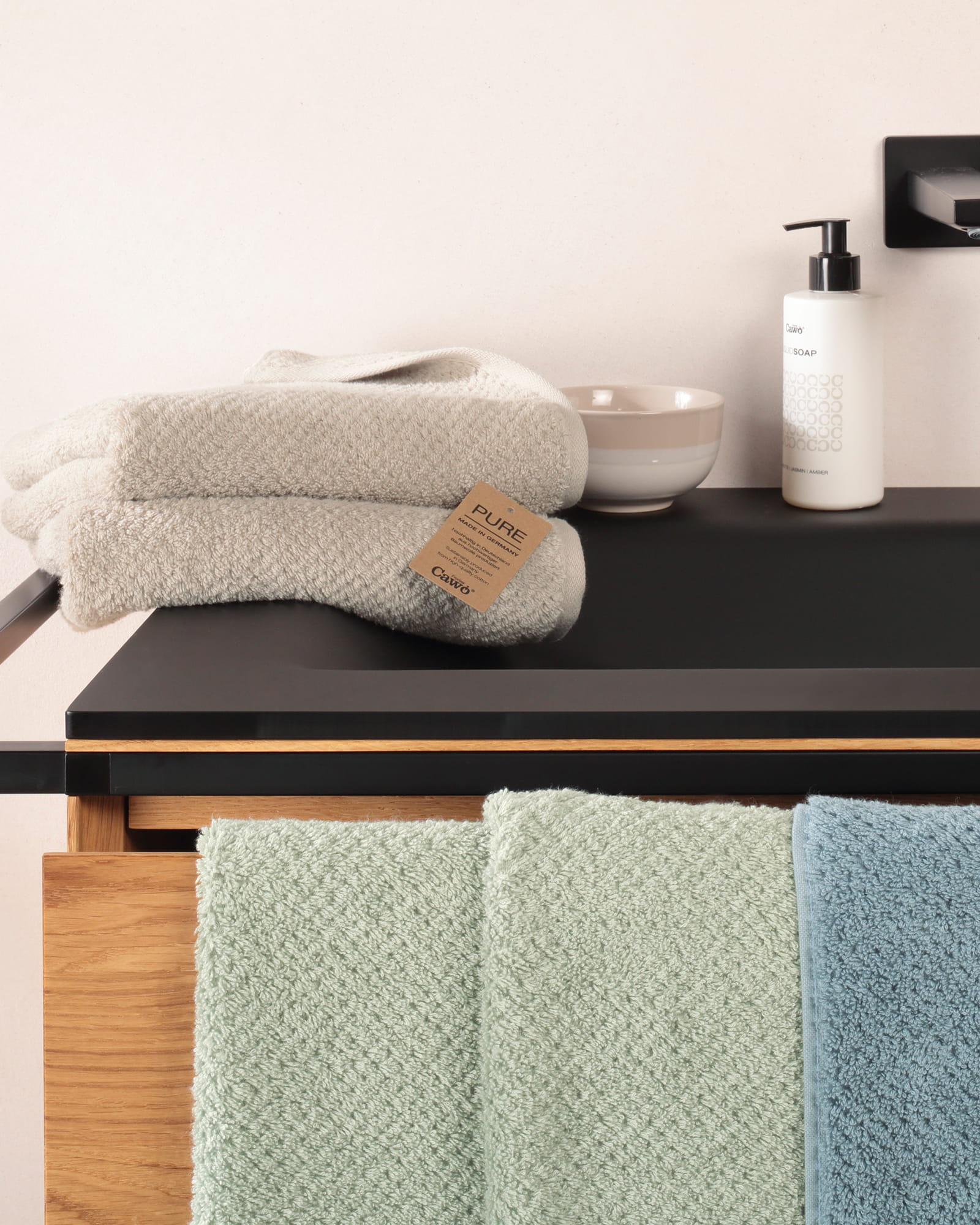 Cawö Handtücher Pure 6500 - Farbe: kreide - 730