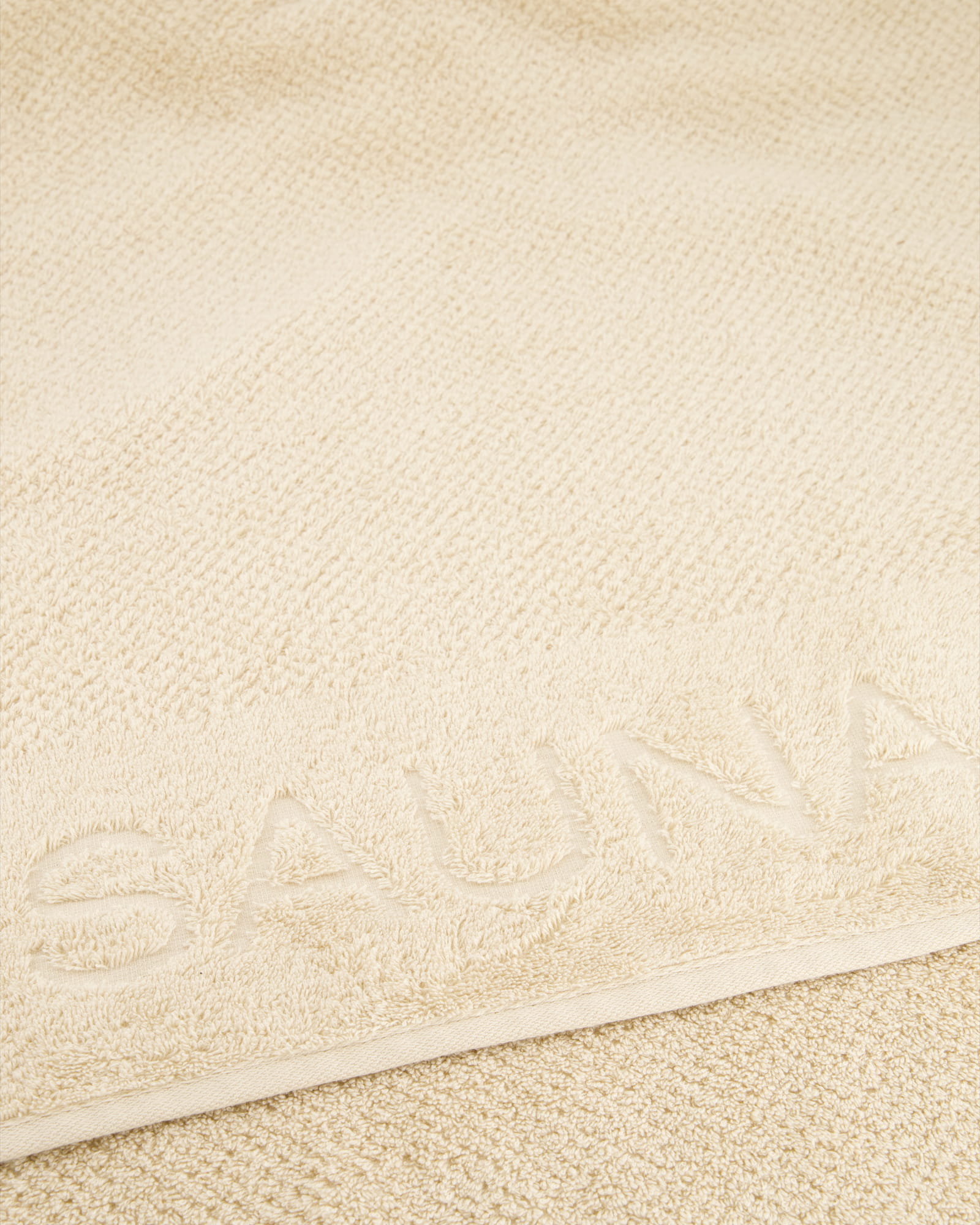 Cawö Saunatücher Pure 6501 beige - 370 - 80x200 cm