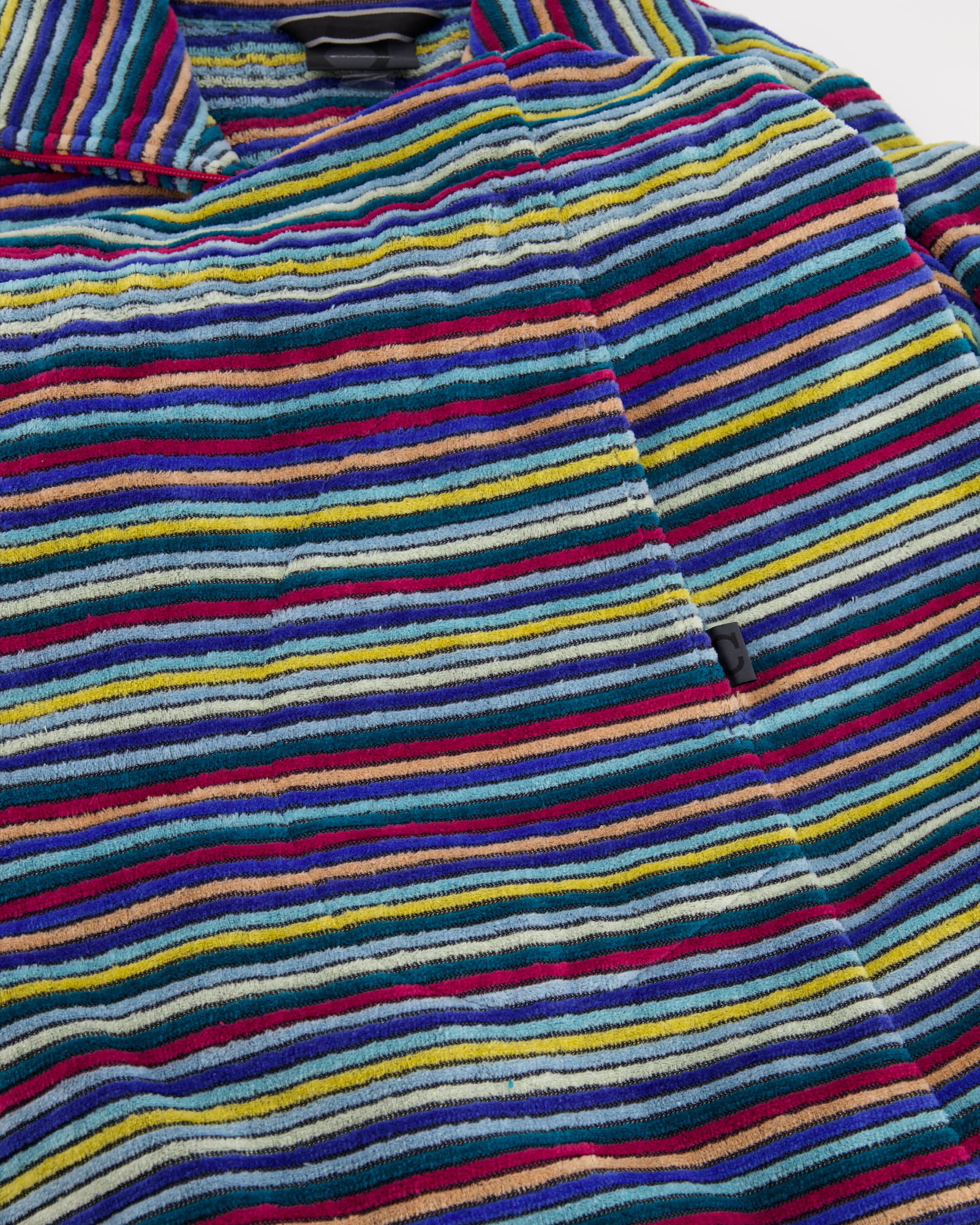 Cawö Bademäntel Damen Reißverschluss mit Tunnelgürtel Streifen 6218 multicolor - 12