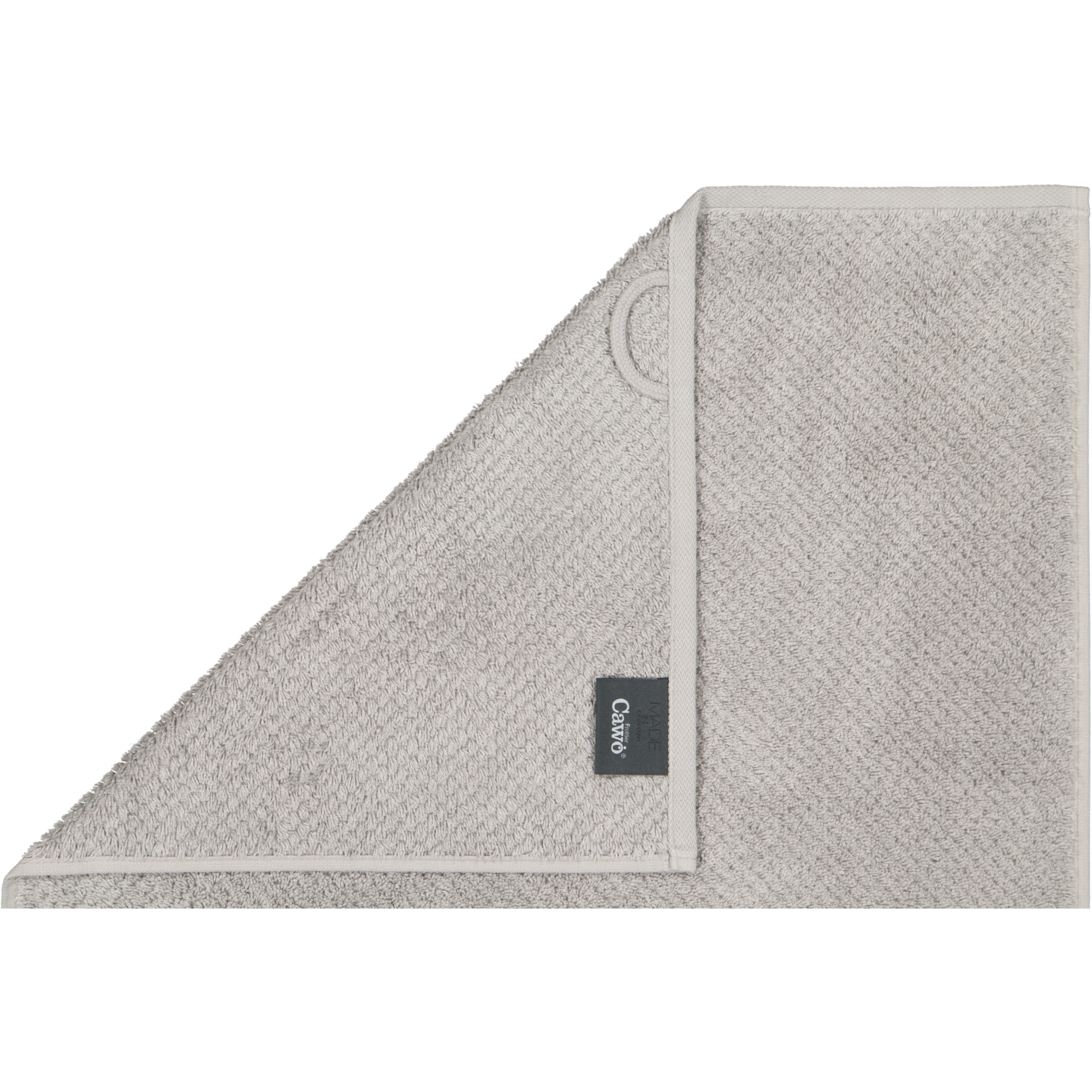 Cawö Handtücher Pure 6500 - Farbe: stein - 727 - Seiflappen 30x30 cm