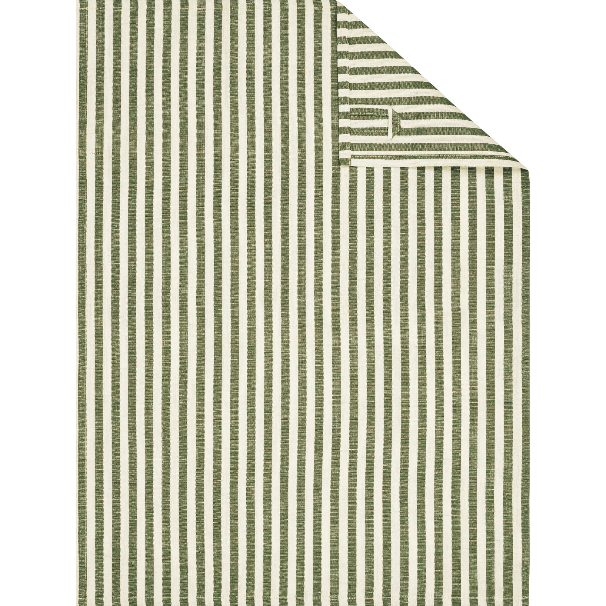 Cawö Home Geschirrtücher Linen Classics Streifen 537 oliv - 43 - 50x70 cm