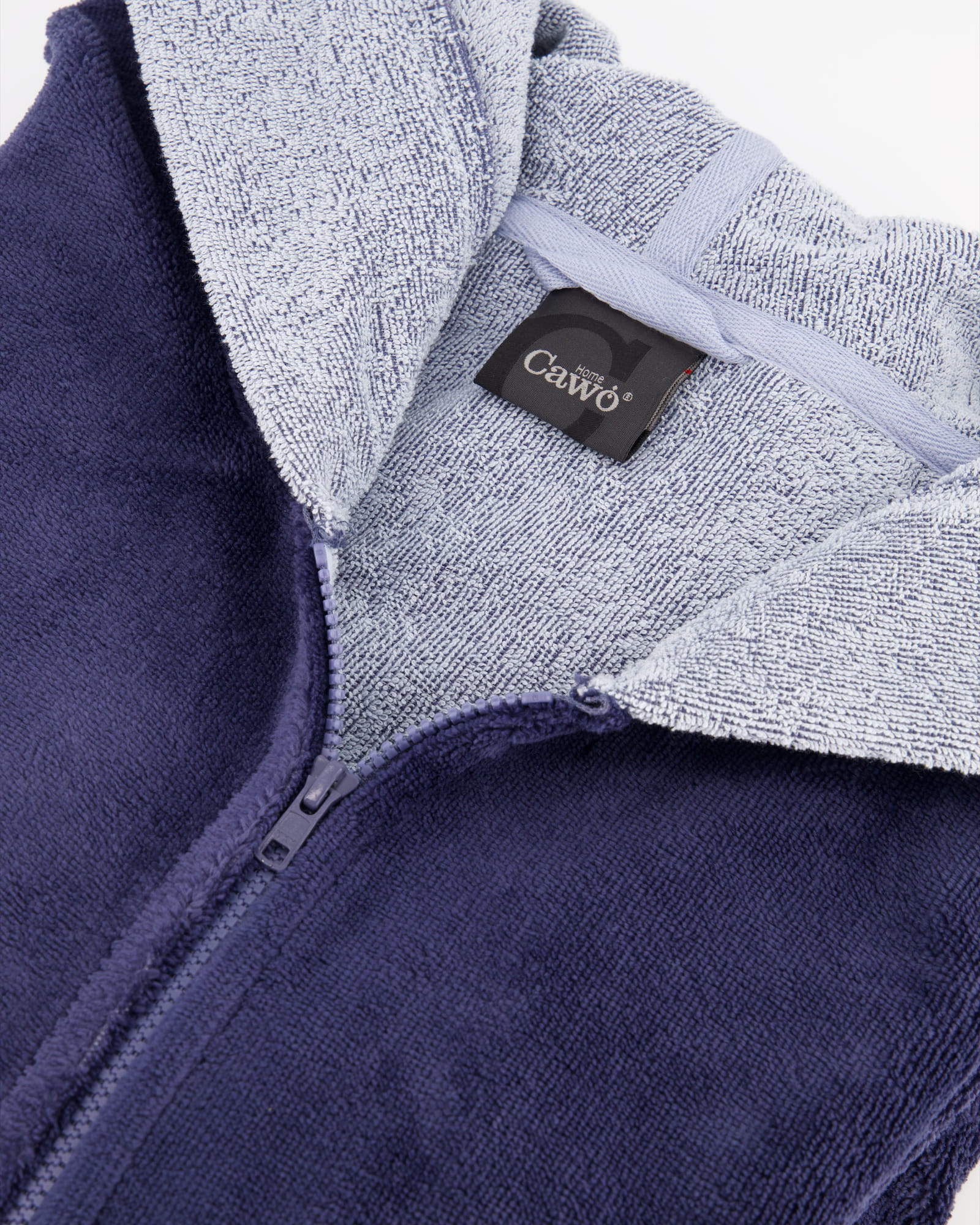 Cawö Home Bademäntel Damen Kurzmantel Kapuze 841 - Farbe: sea - 10 - L