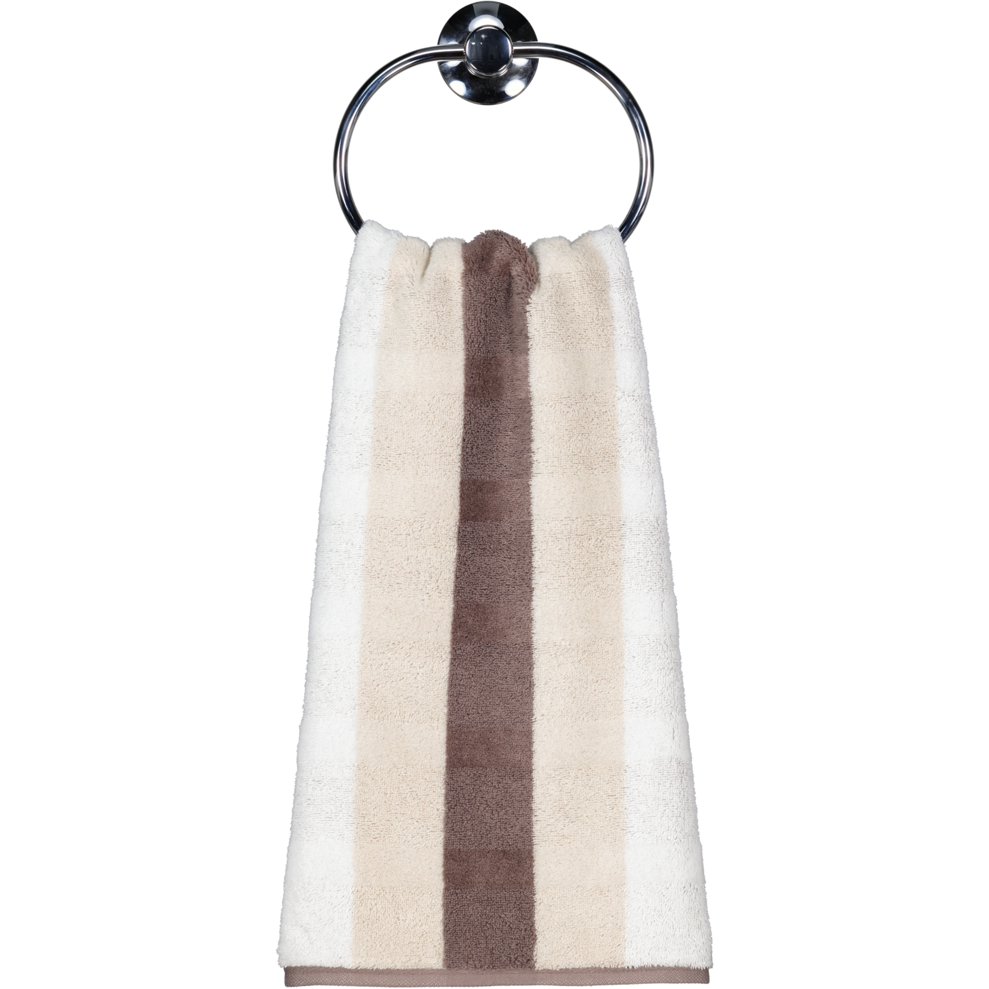 Cawö Handtücher Noblesse Stripe 1087 walnuss - 30 - Handtuch 50x100 cm