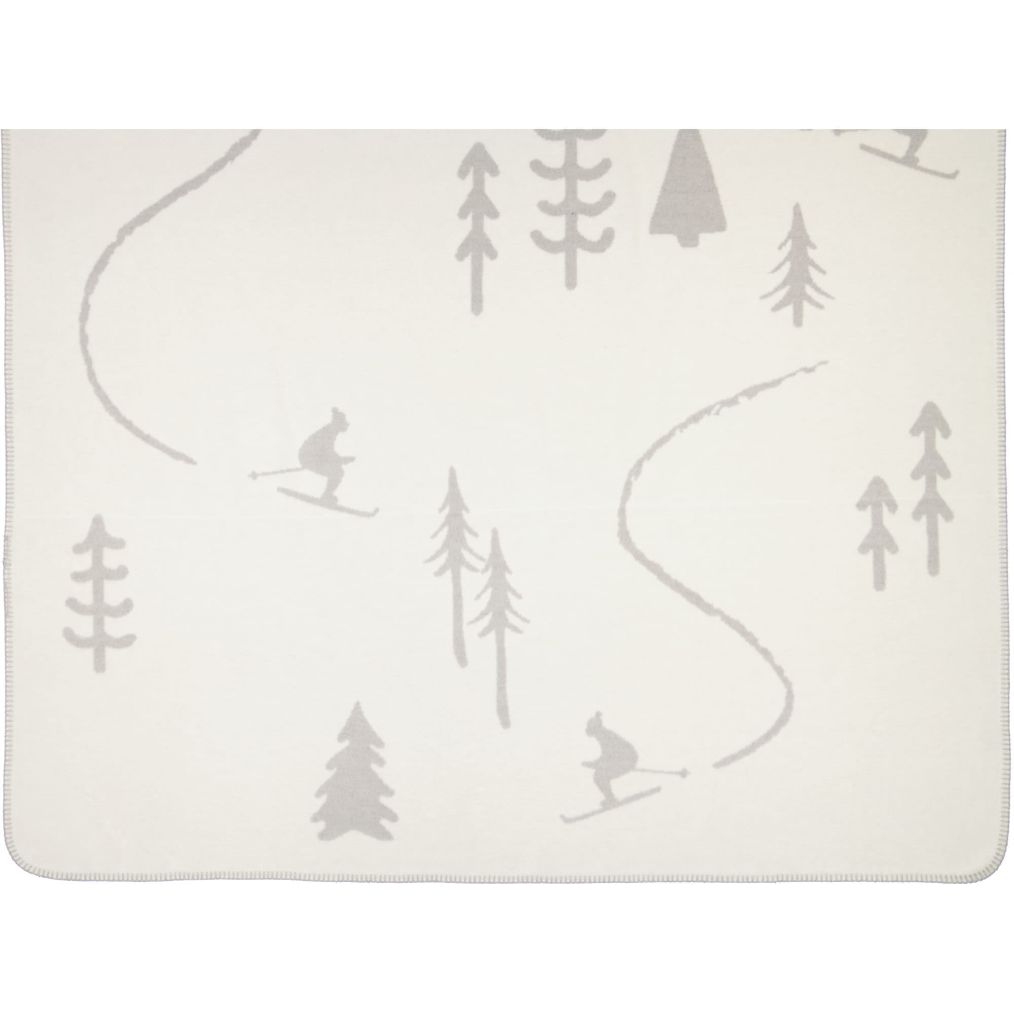 Cawö Wohndecken WINTER EDITION Skifahrer 62720 natur/stein - 67 - 150x200 cm
