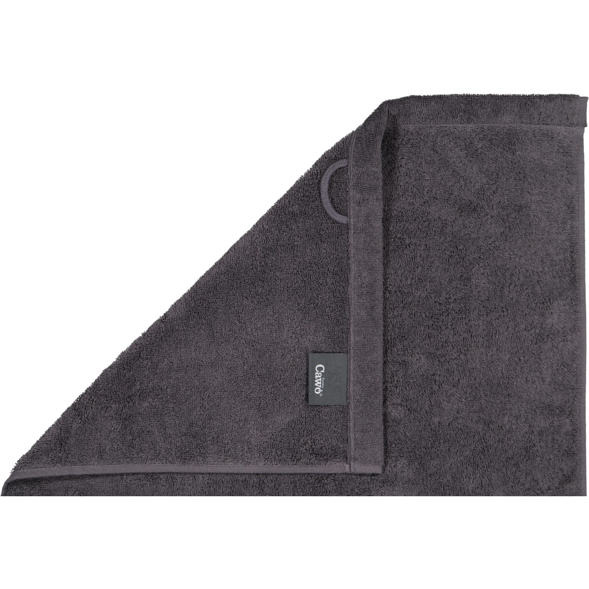 Cawö Handtücher Lifestyle Uni 7007 basalt - 740 - Seiflappen 30x30 cm