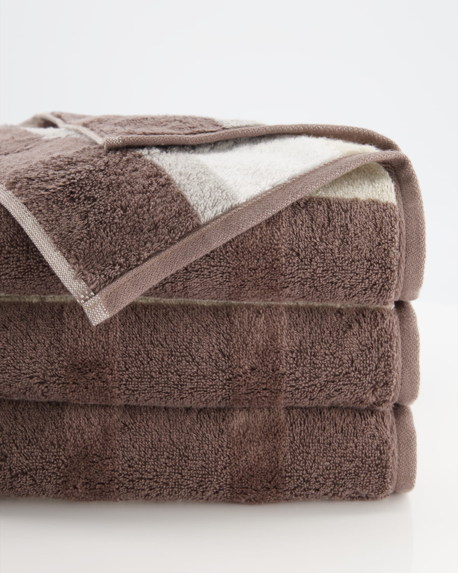 Cawö Handtücher Noblesse Stripe 1087 walnuss - 30 - Duschtuch 80x150 cm
