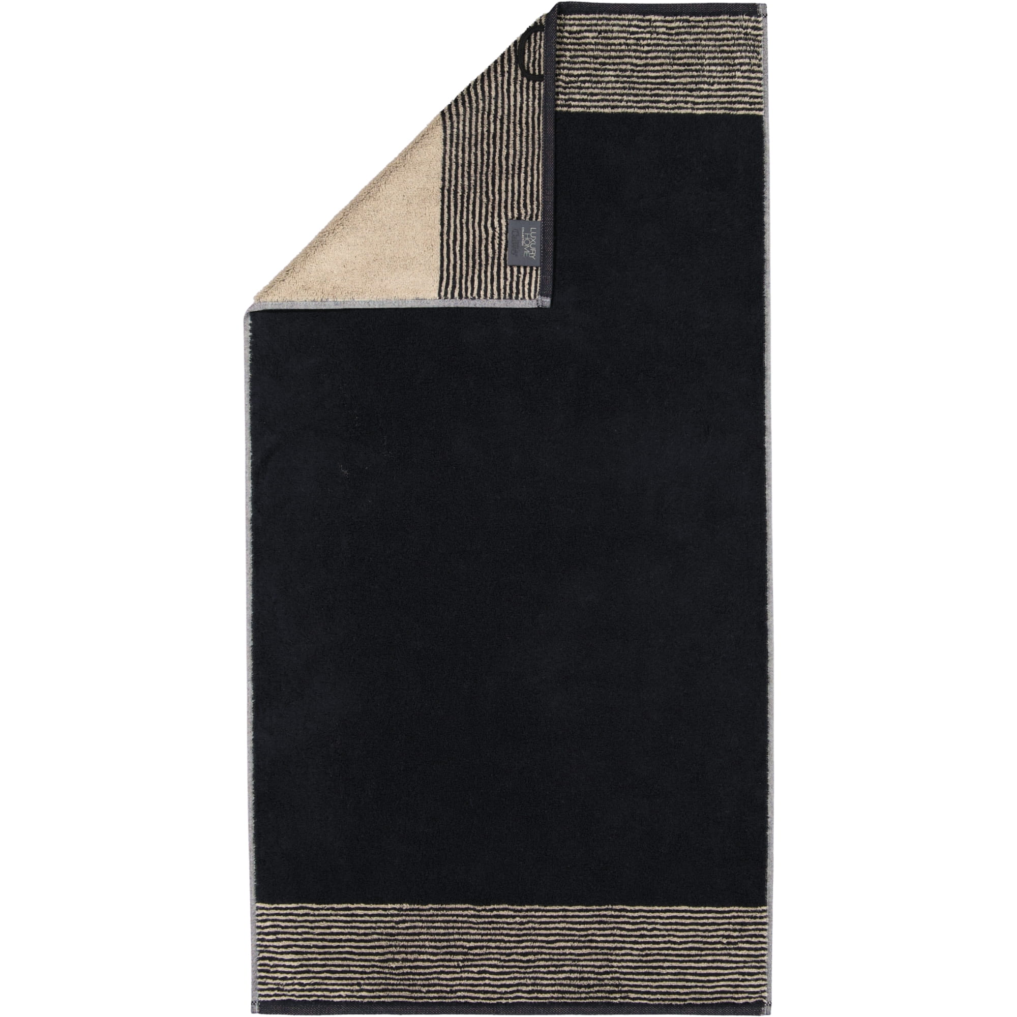 Cawö Handtücher Luxury Home Two-Tone 590 schwarz - 93