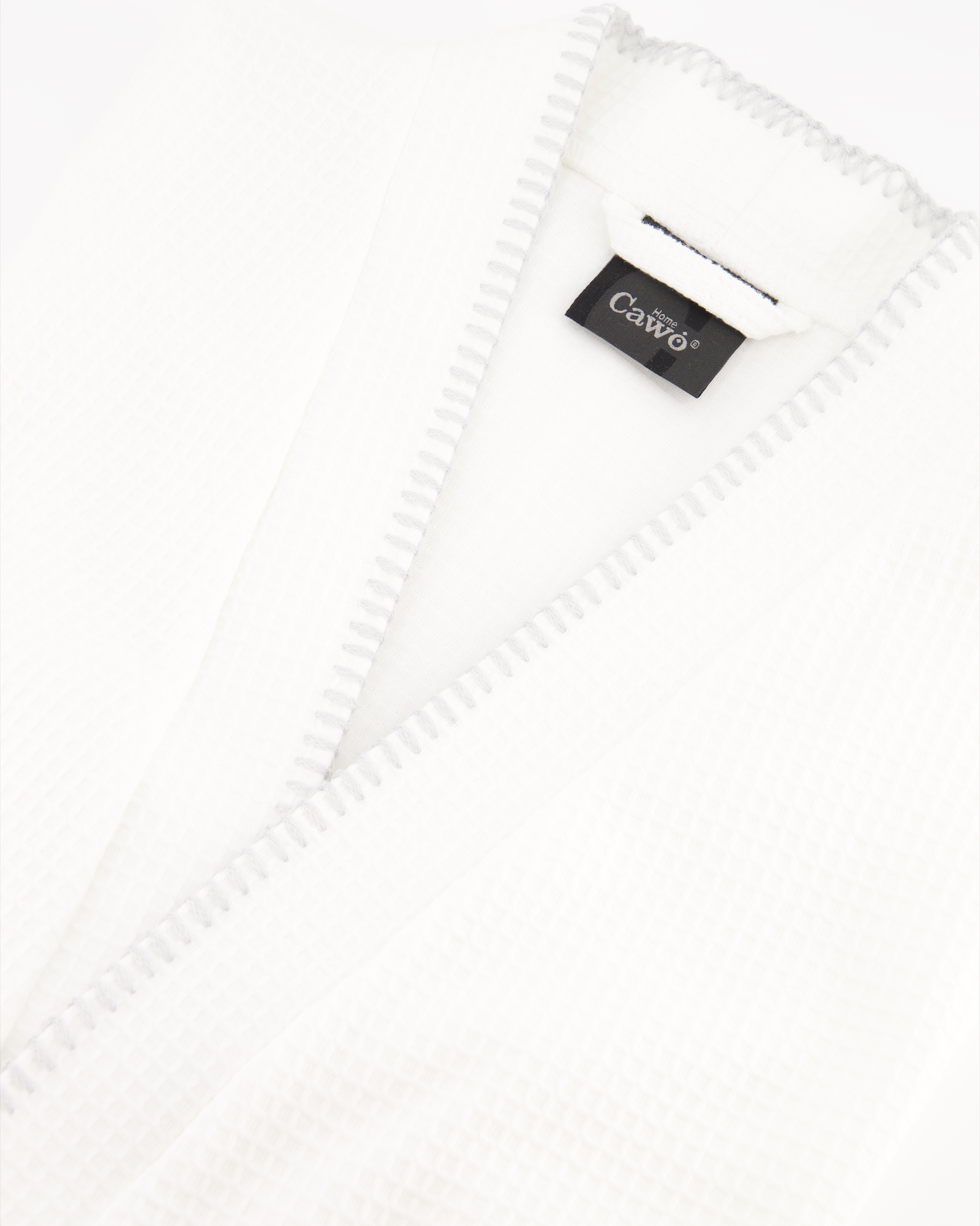 Cawö Home Bademäntel Damen Kimono Pique 812 weiß - 67 - L
