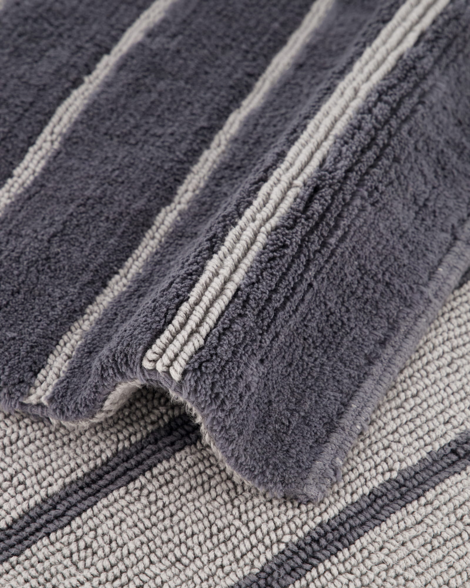 Cawö Home Badteppiche Balance Streifen 1008 anthrazit - 73 - 70x120 cm