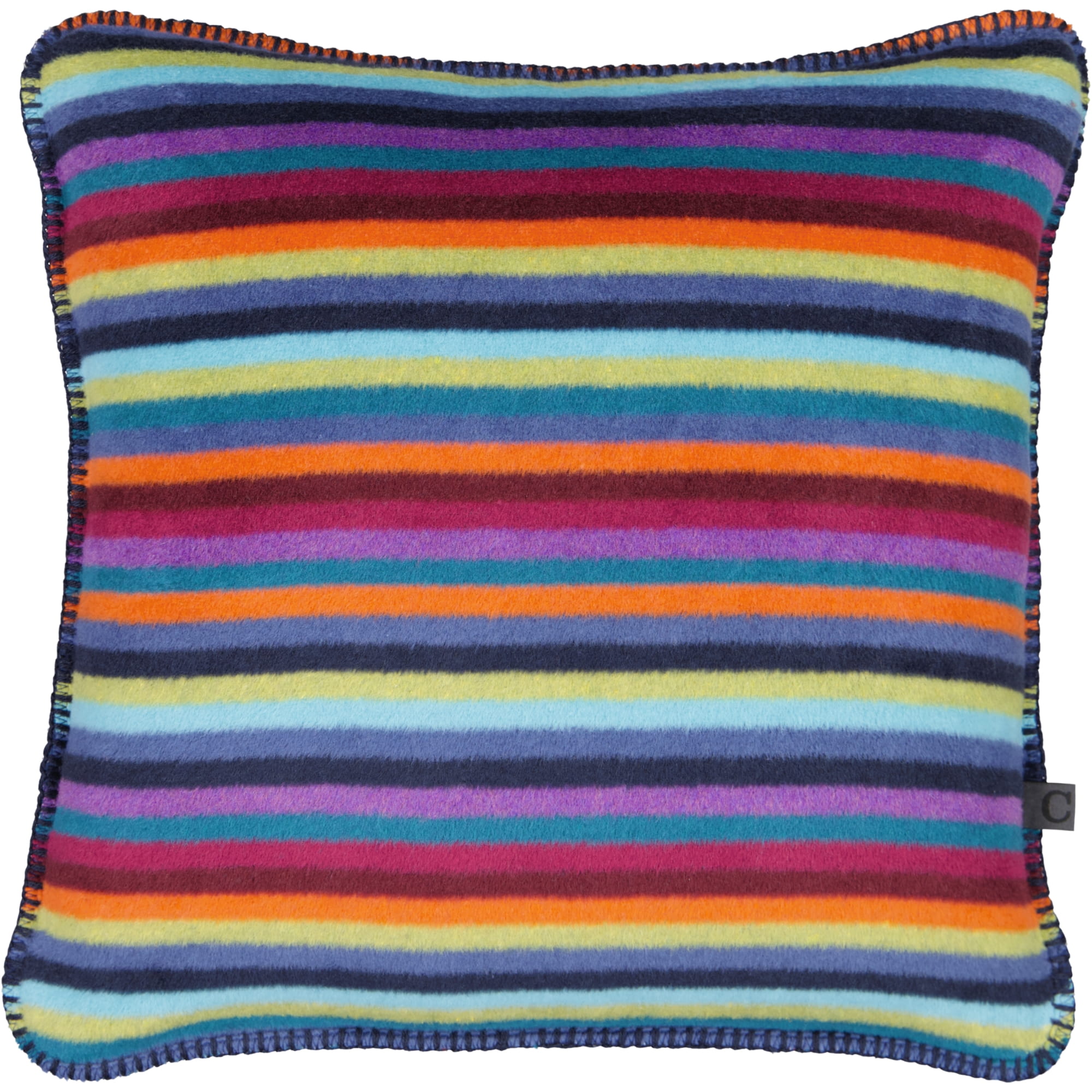 Cawö Kissenhüllen Lifestyle Streifen 70480 multicolor dunkel - 84