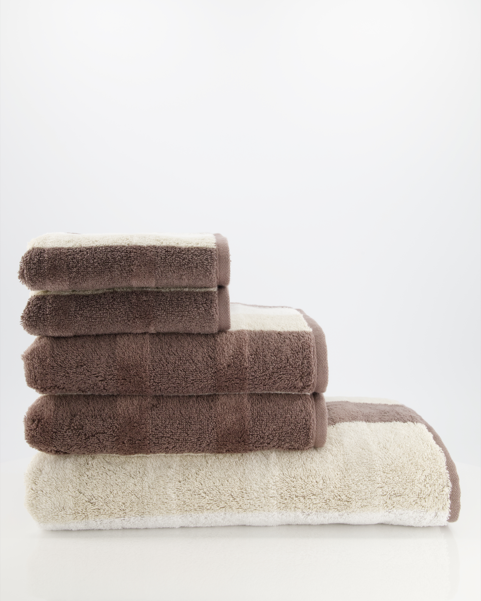 Cawö Handtücher Noblesse Stripe 1087 walnuss - 30 - Handtuch 50x100 cm