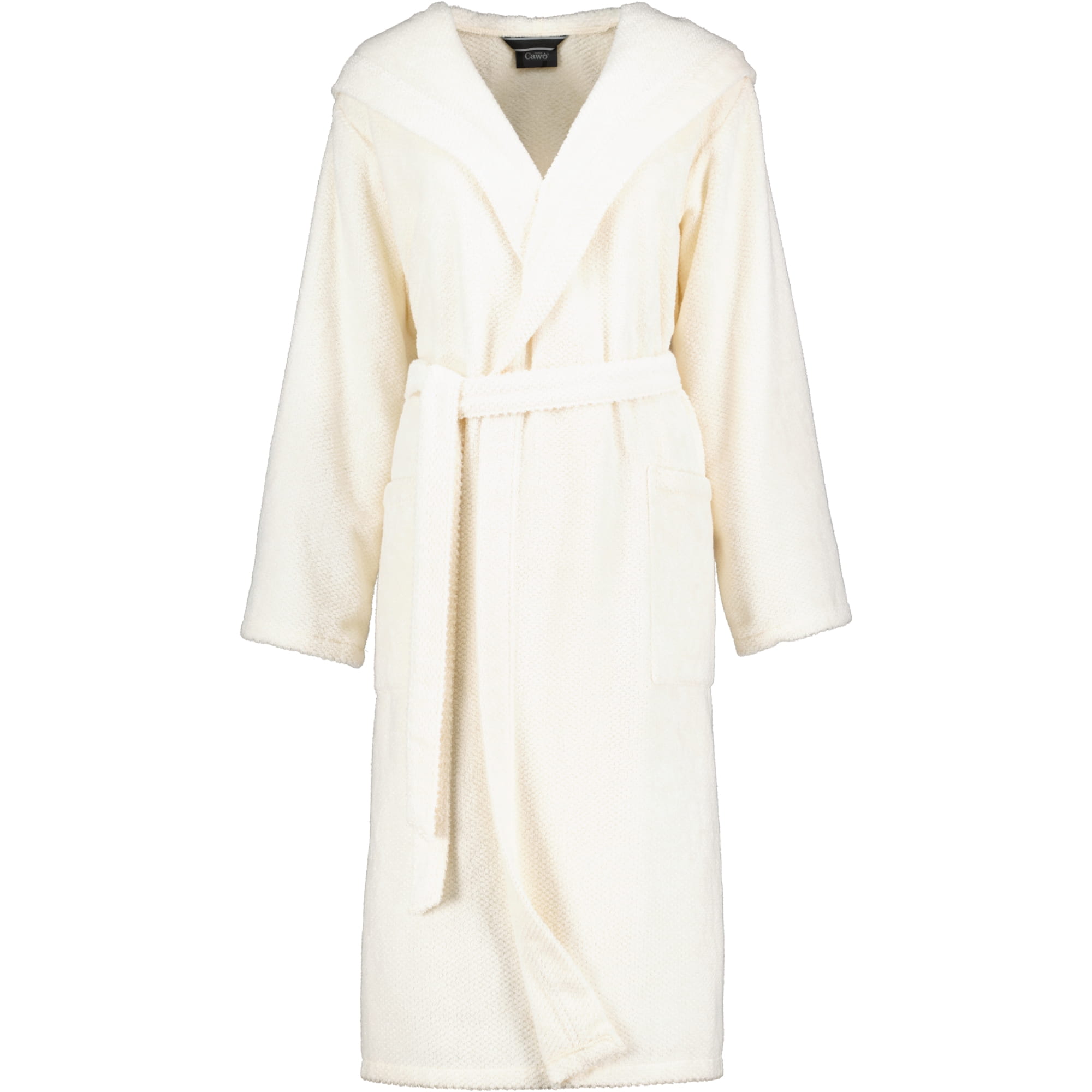 Cawö Damen Bademantel Kapuze Pure 5223 - Farbe: natur - 356