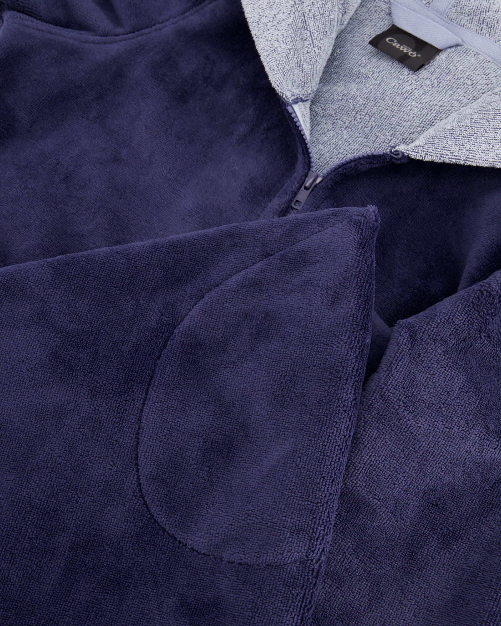 Cawö Home Bademäntel Damen Kurzmantel Kapuze 841 - Farbe: sea - 10 - L