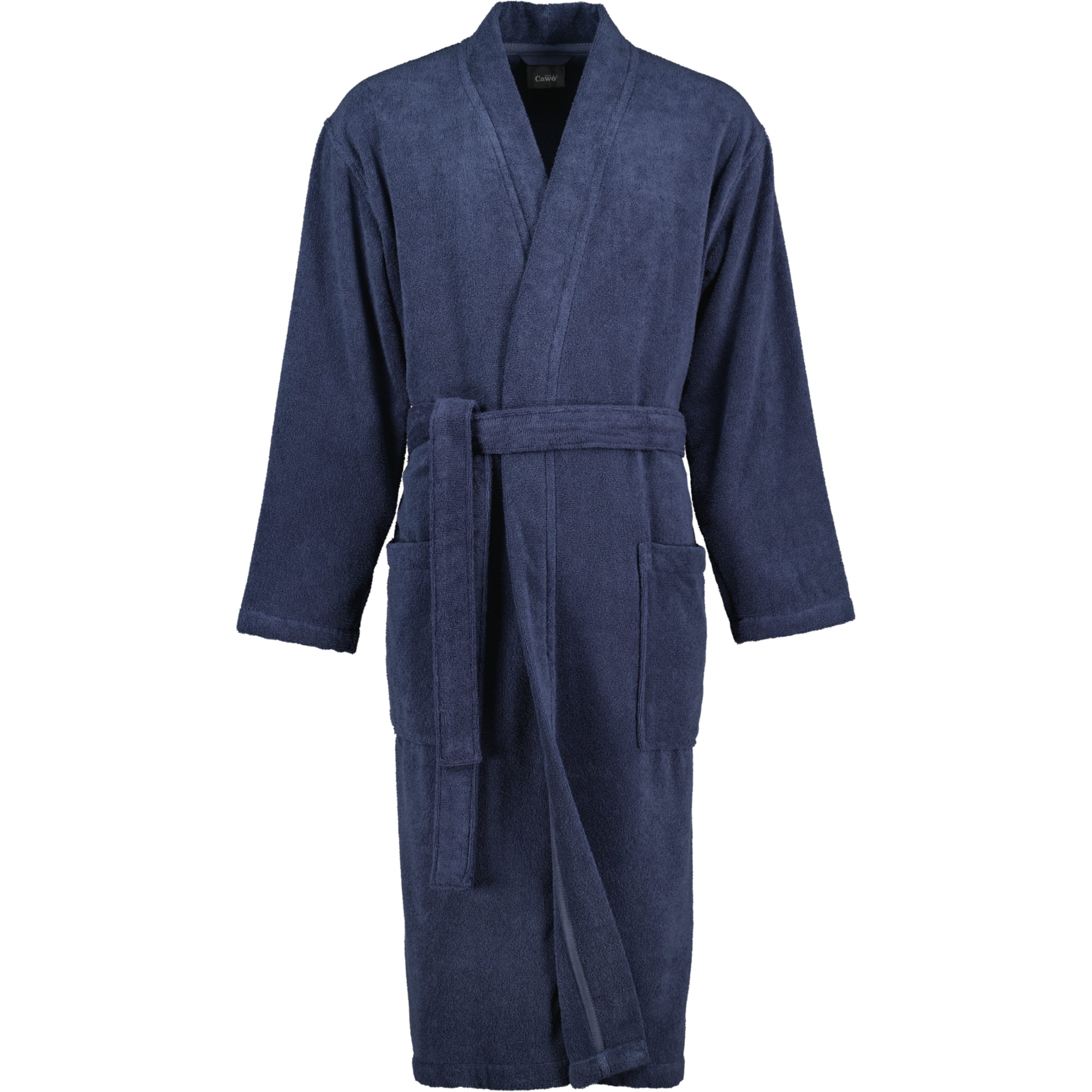 Cawö Home Herren Bademantel Kimono 828 - Farbe: blau - 17 - M