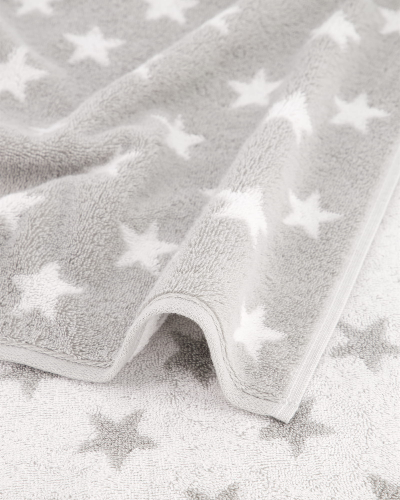 Cawö Handtücher NEW STARS Sterne klein 6261 platin/weiß - 76