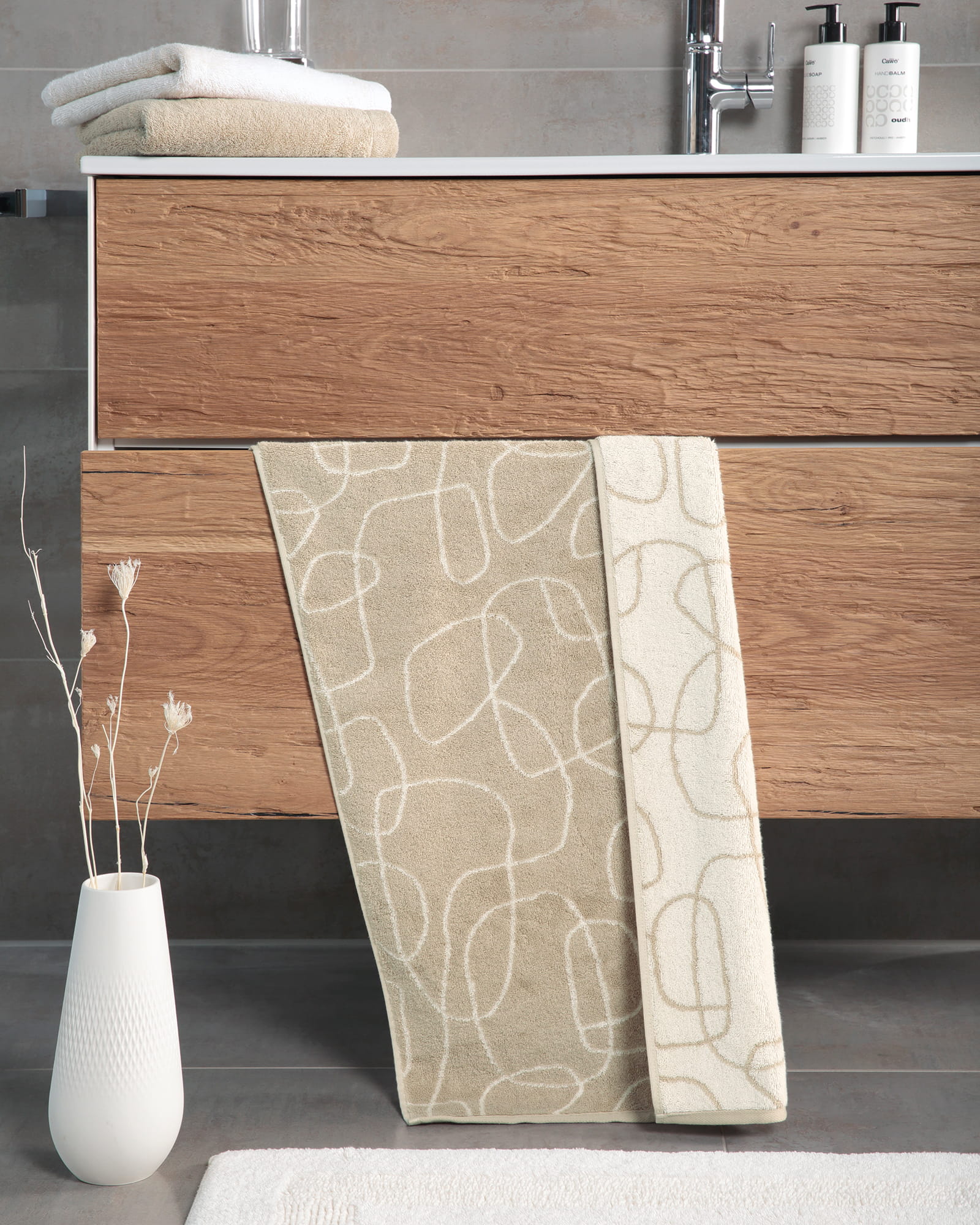 Cawö Handtücher BLACK SALE Outline 6303 beige/natur - 33