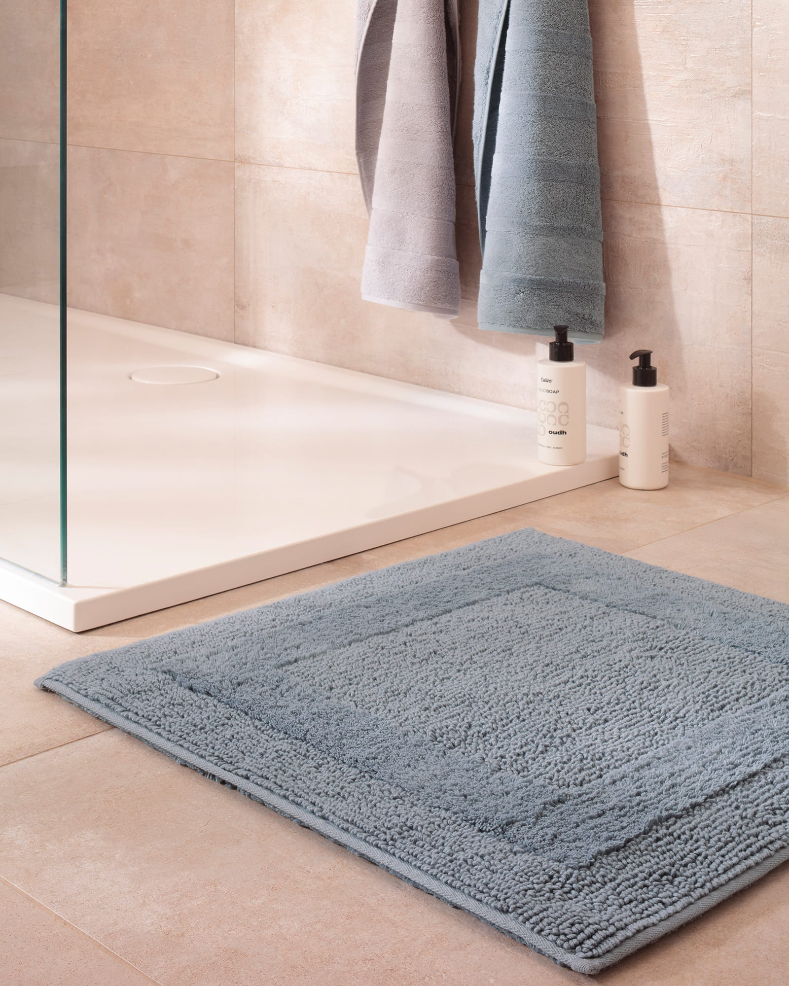 Cawö Home Badteppiche Luxus Badteppich 1000 nordic blue - 187