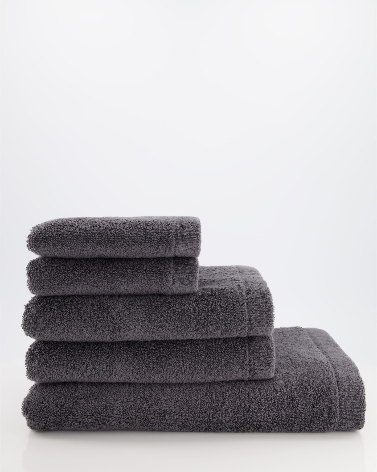 Cawö Handtücher Lifestyle Uni 7007 anthrazit - 774 - Seiflappen 30x30 cm
