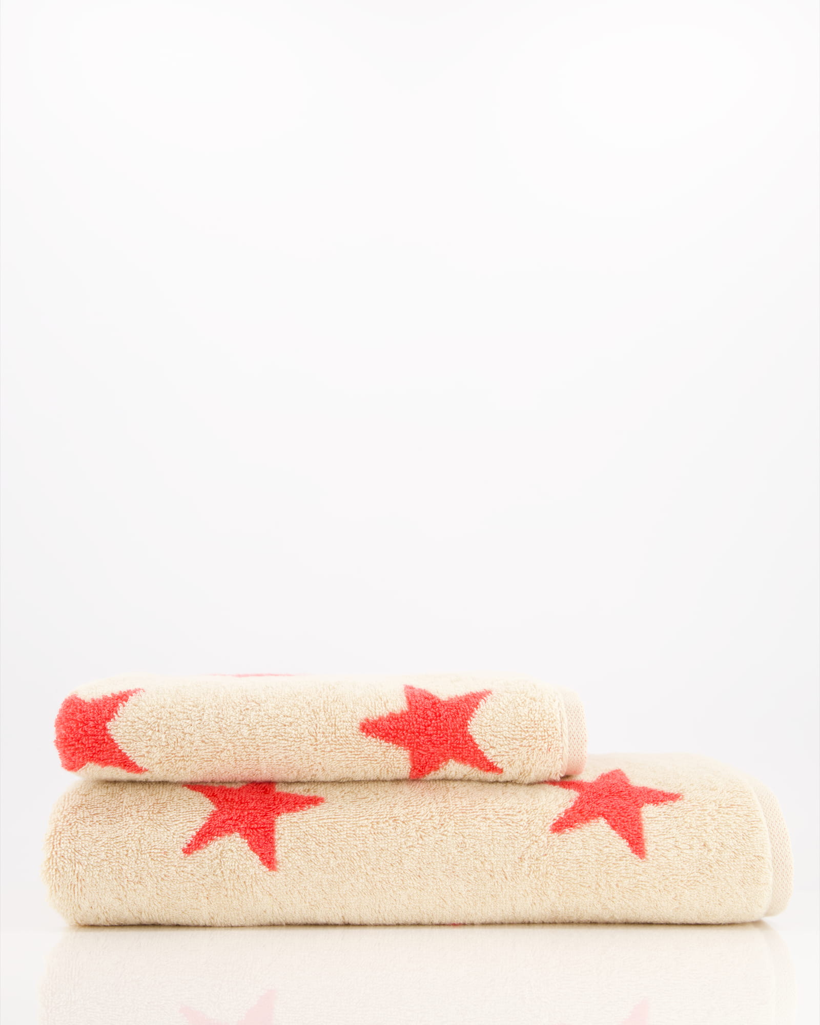 Cawö Handtücher NEW STARS Sterne groß 6260 beige/pink - 32