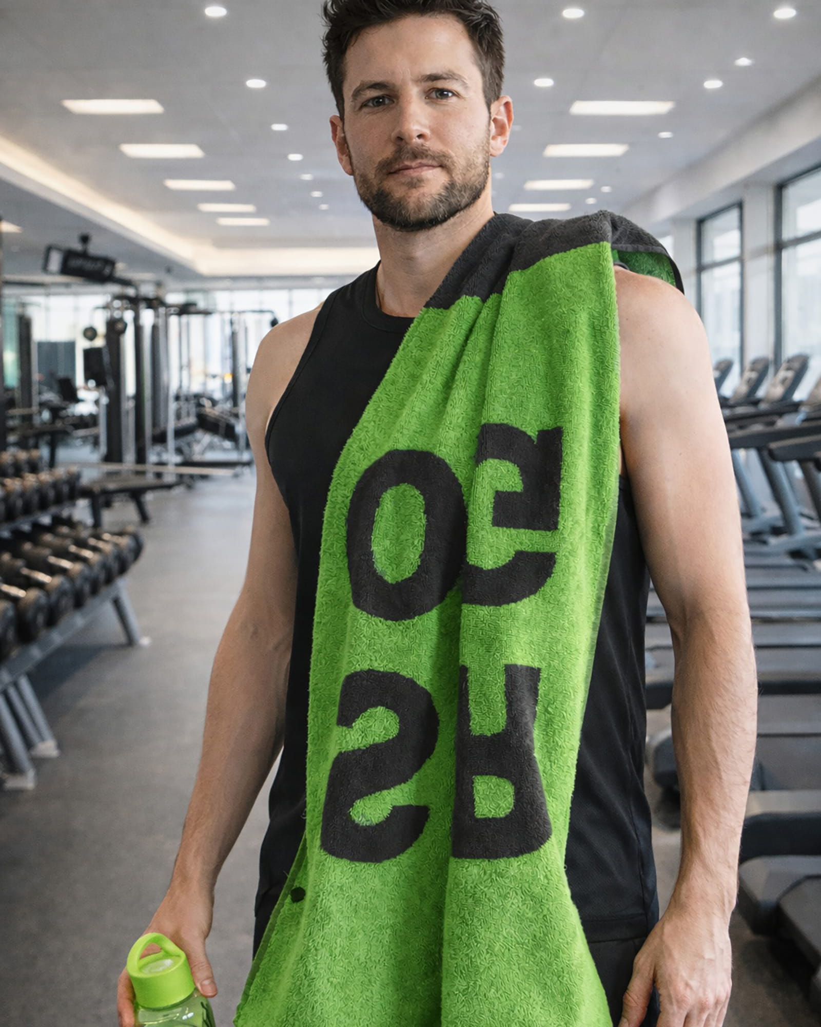 Cawö Fitness-Handtücher STRONG 6295 lime - 47 - 50x130 cm