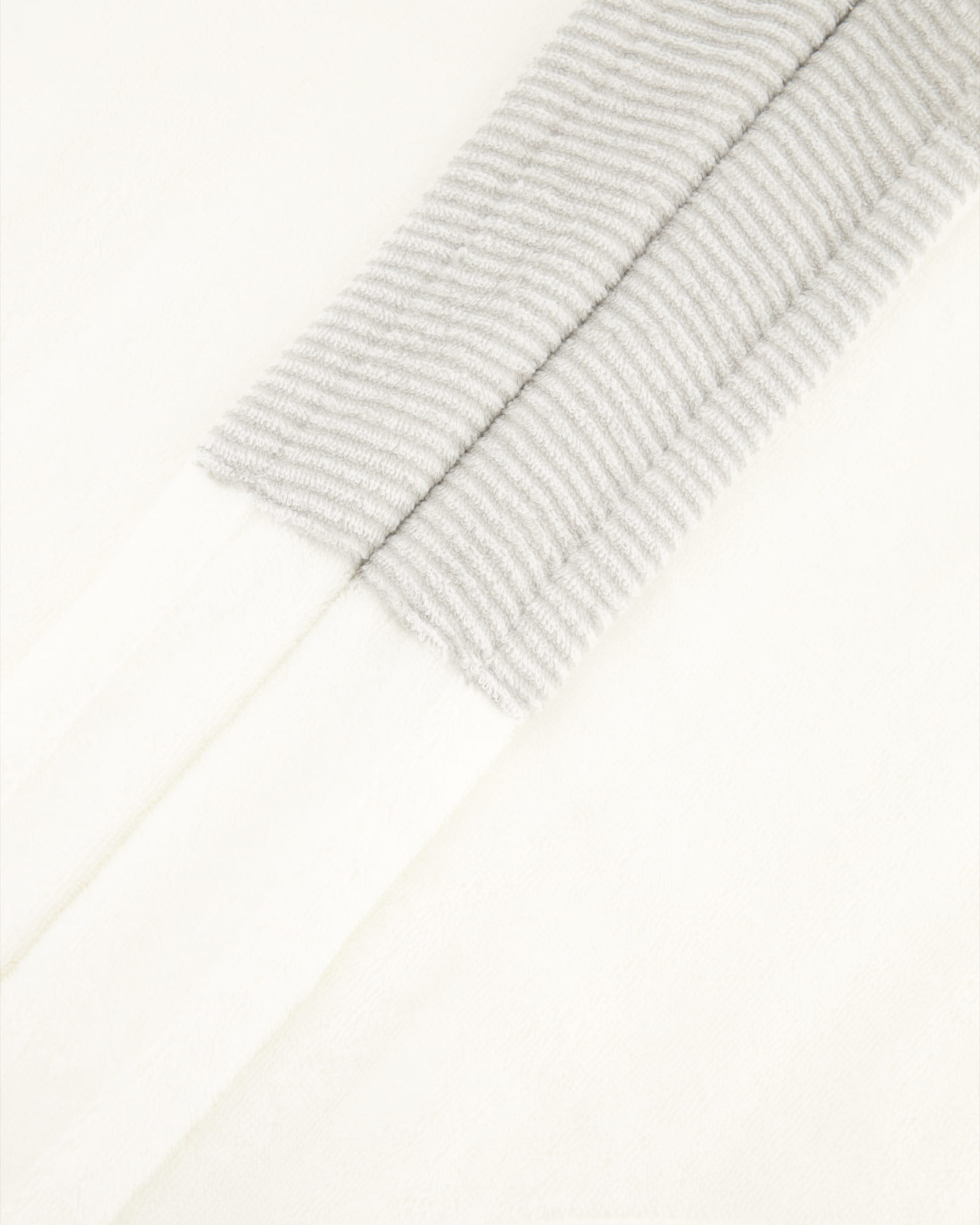 Cawö Damen Bademantel Kapuze 4345 - Farbe: weiß-silber - 607 - S