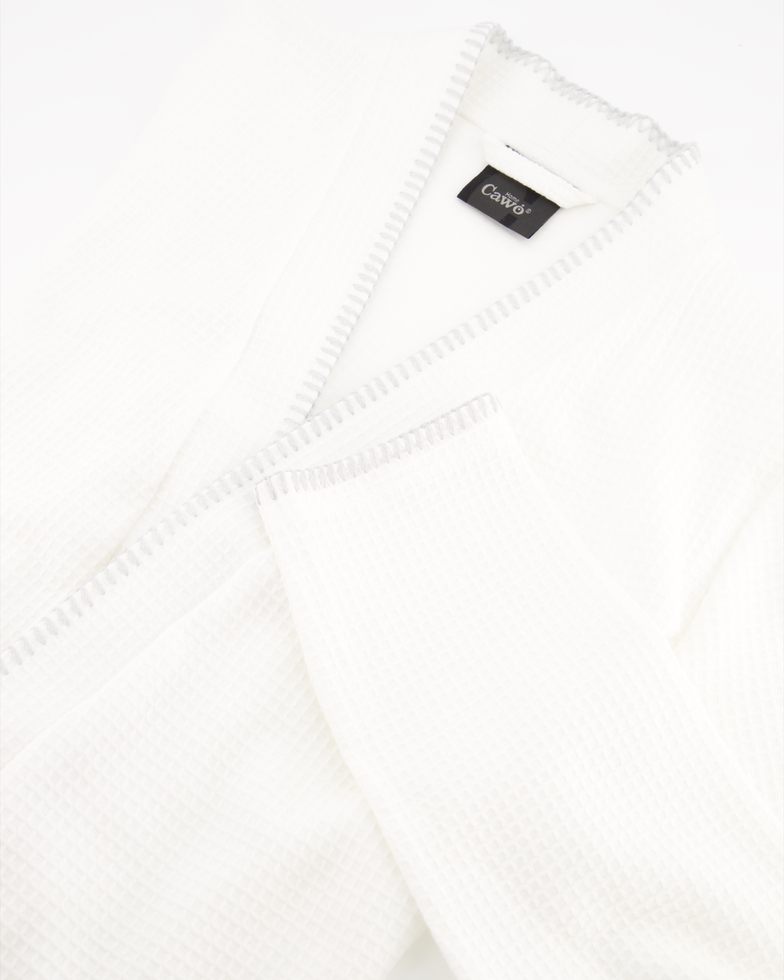 Cawö Home Bademäntel Damen Kimono Pique 812 weiß - 67 - L