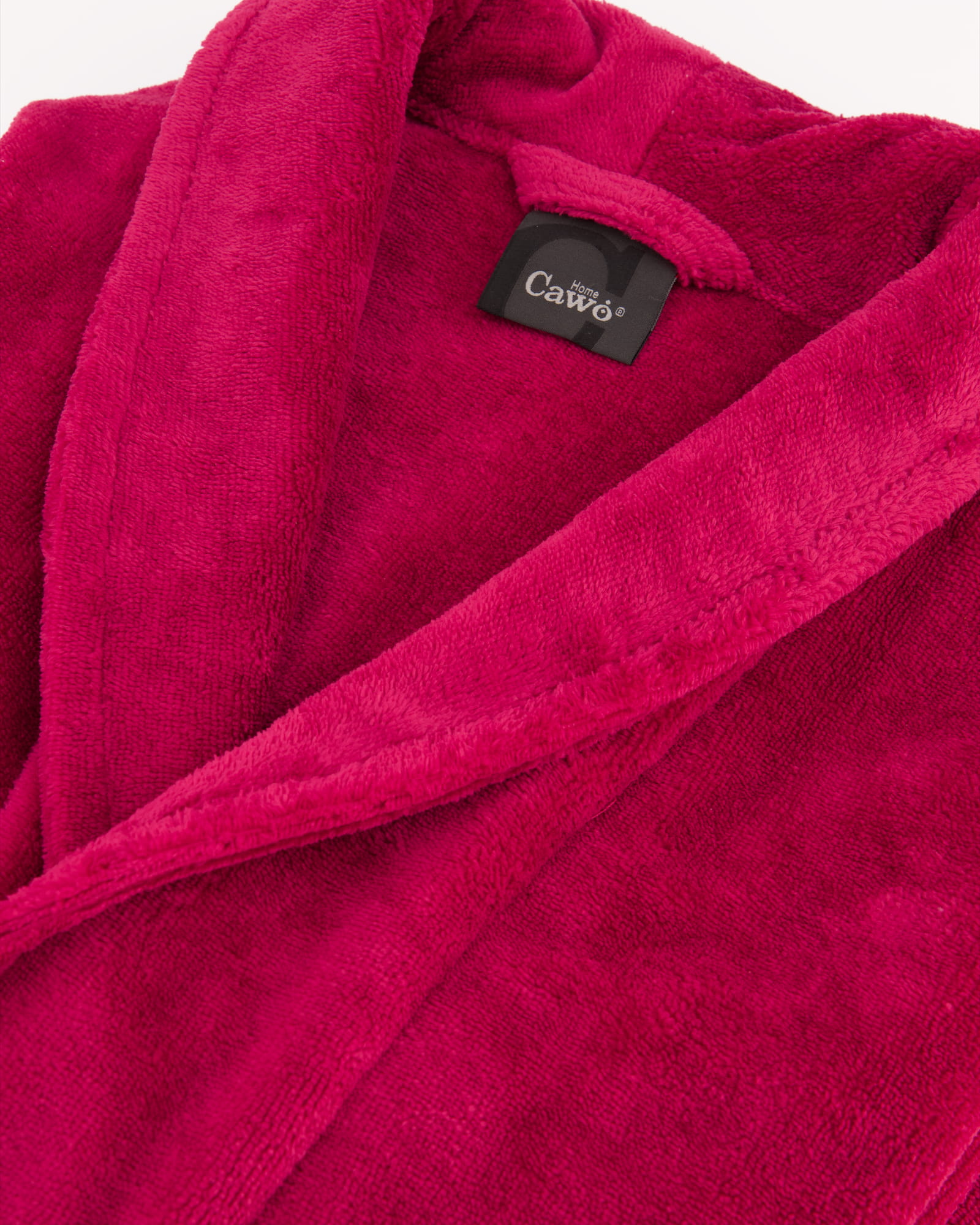 Cawö Home Damen Bademantel Schalkragen 806 - Farbe: beere - 22