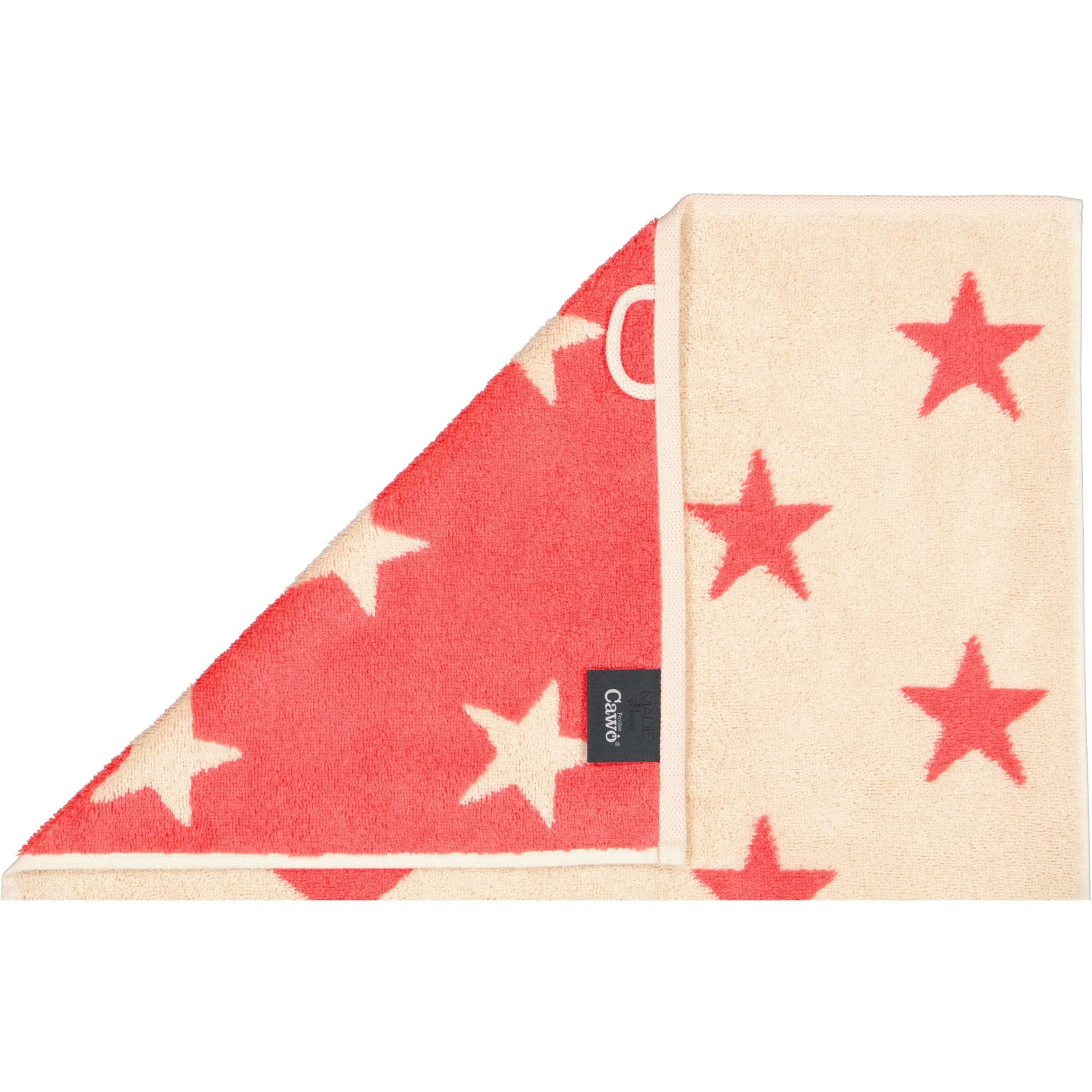 Cawö Handtücher NEW STARS Sterne groß 6260 beige/pink - 32