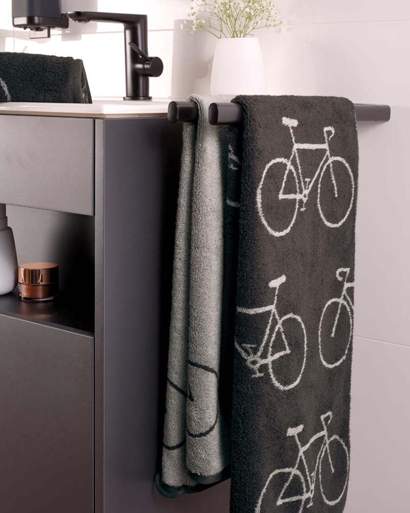 Cawö Handtücher Velo Edition Allover Fahrrad 6299 basalt - 77