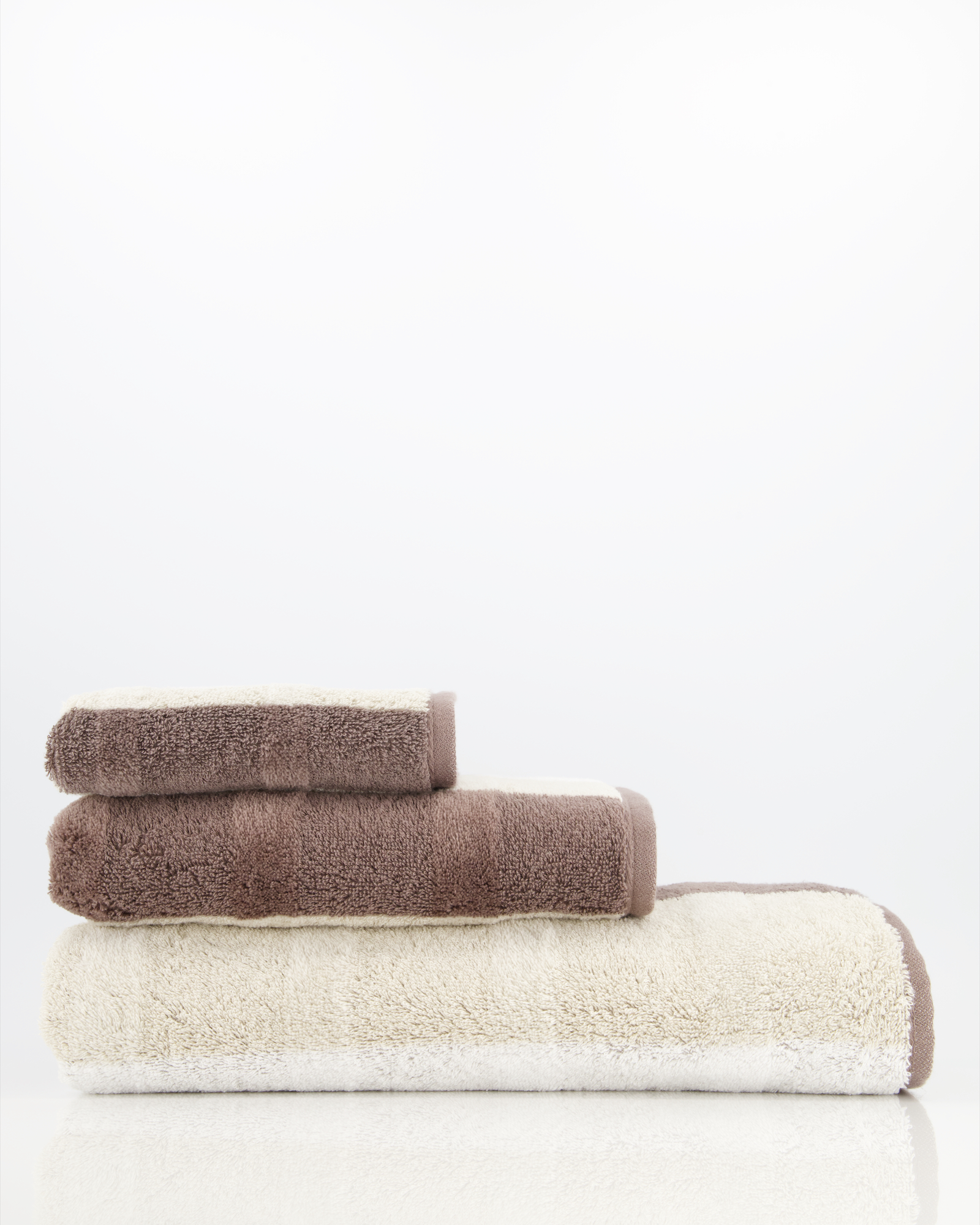 Cawö Handtücher Noblesse Stripe 1087 walnuss - 30 - Handtuch 50x100 cm