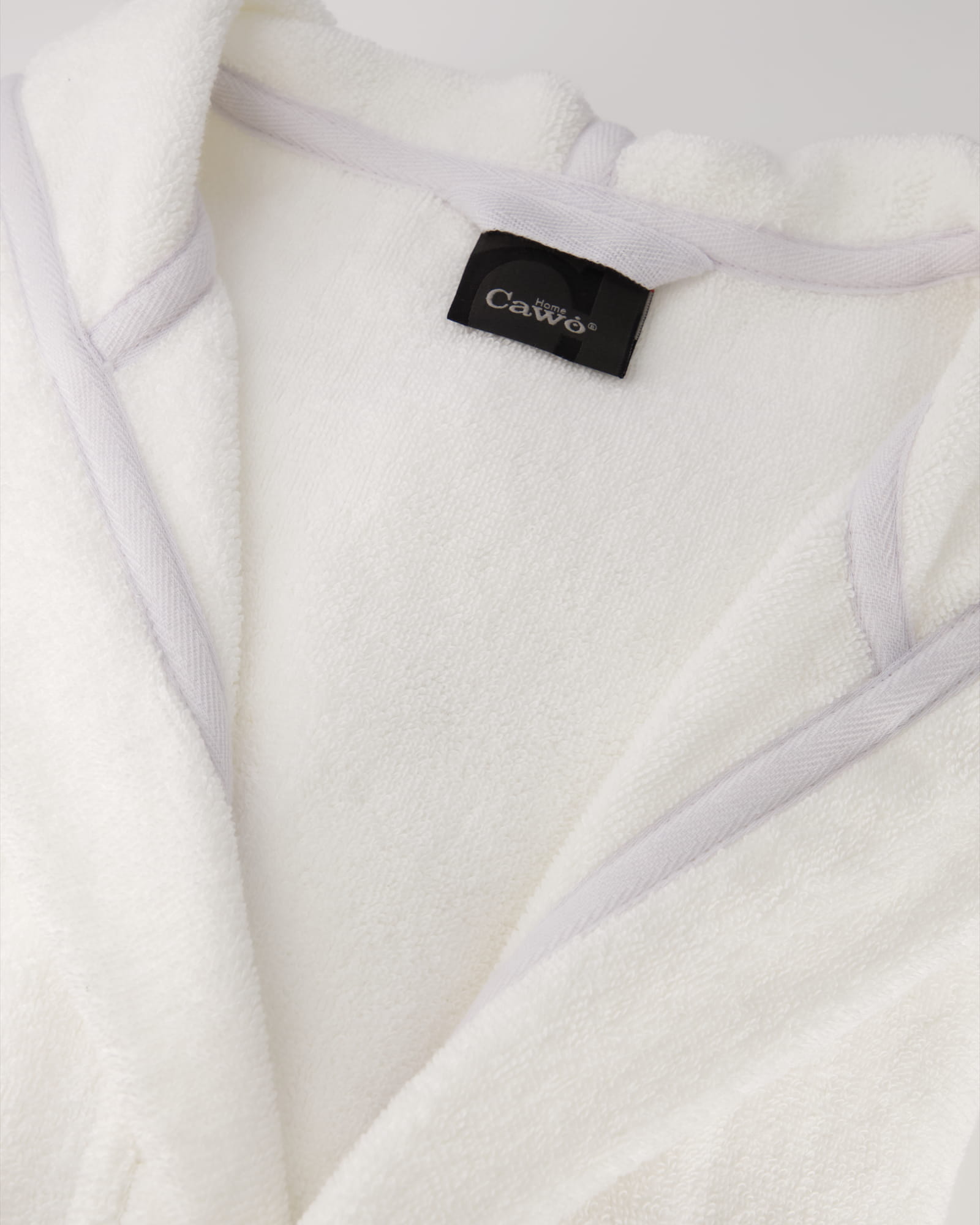 Cawö Home Herren Bademantel Kapuze 829 - Farbe: weiß - 67 - XXL