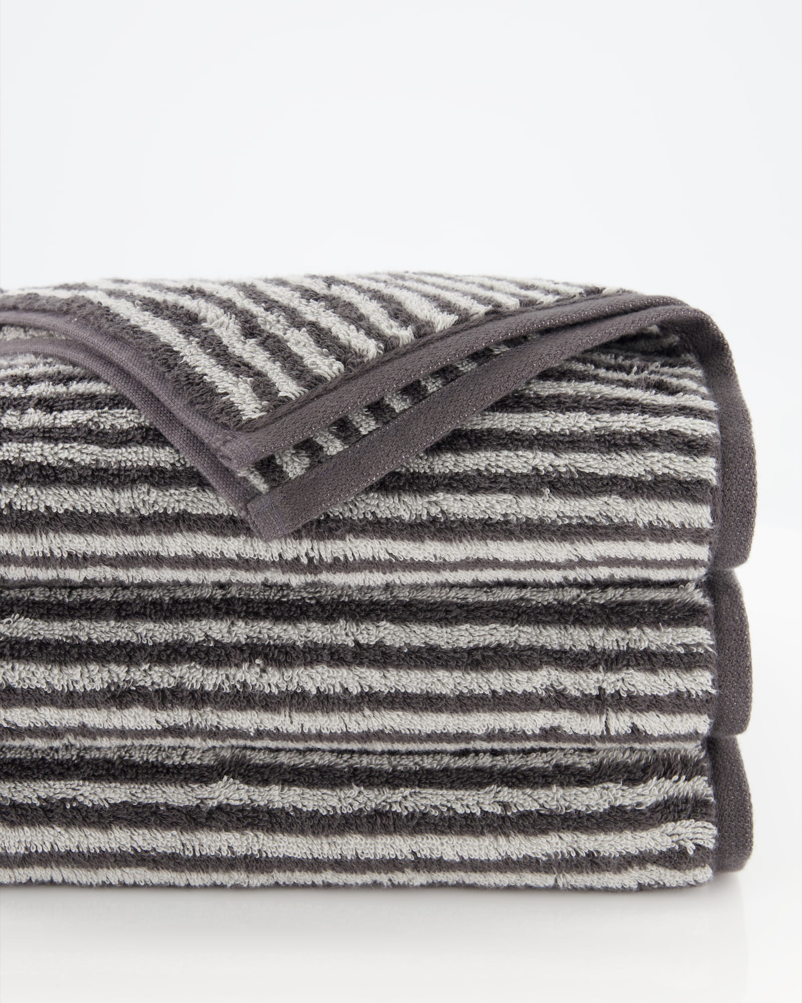 Cawö Handtücher Two-Tone Stripes 480 basalt - 73