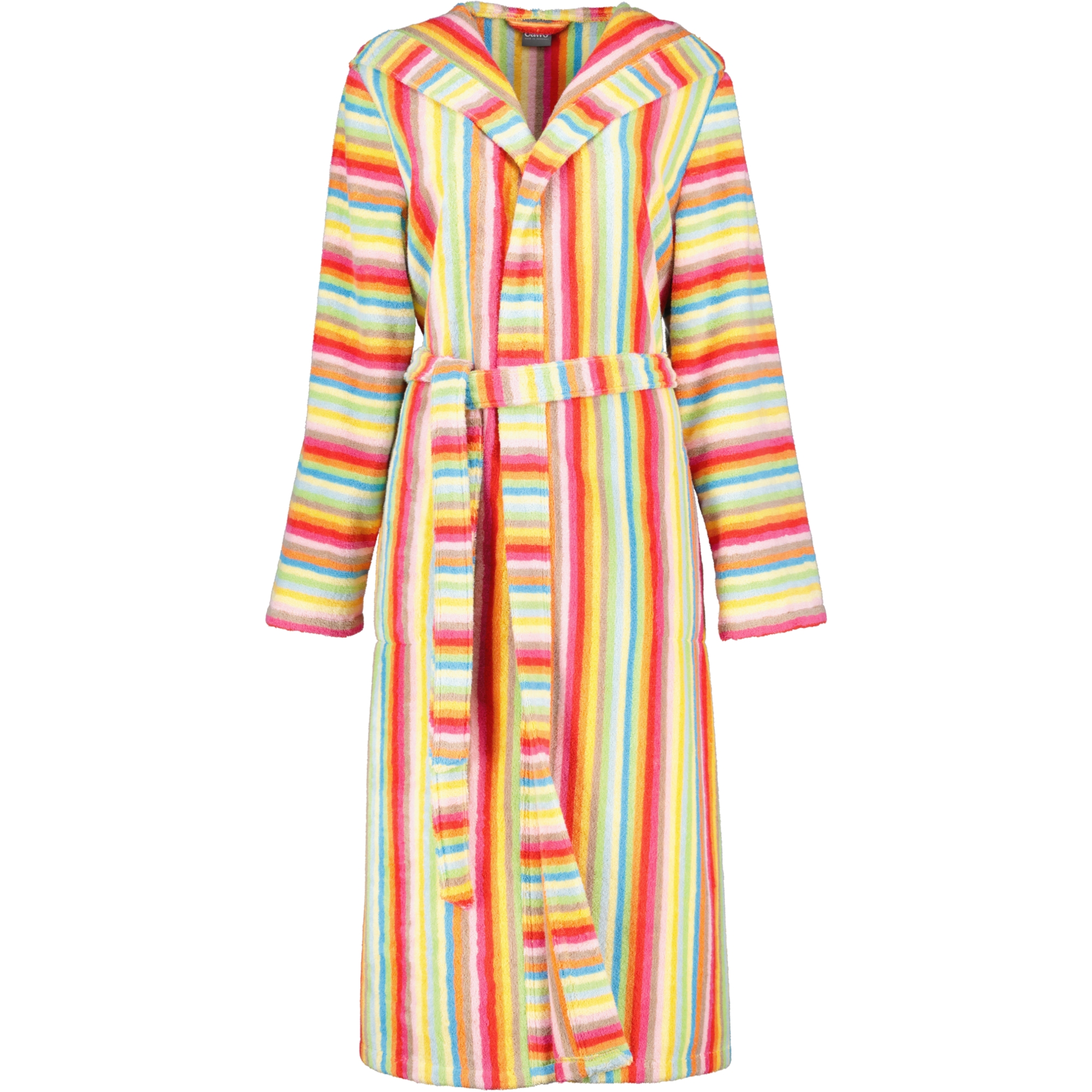 Cawö - Damen Bademantel Life Style - Kapuze 7081 - Farbe: multicolor - 25 - S