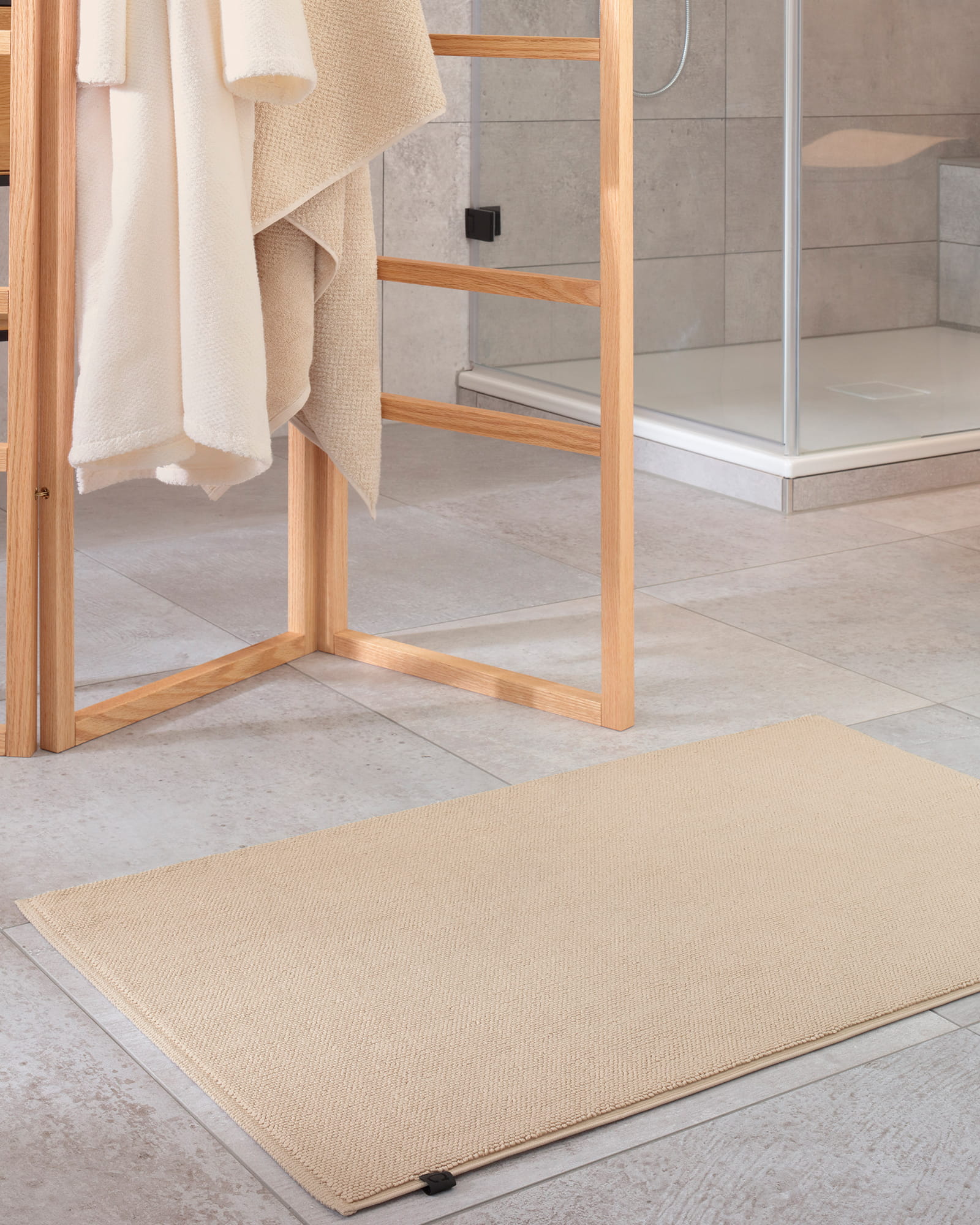 Cawö Home Badteppiche Loop 1007 beige - 370 - 60x100 cm