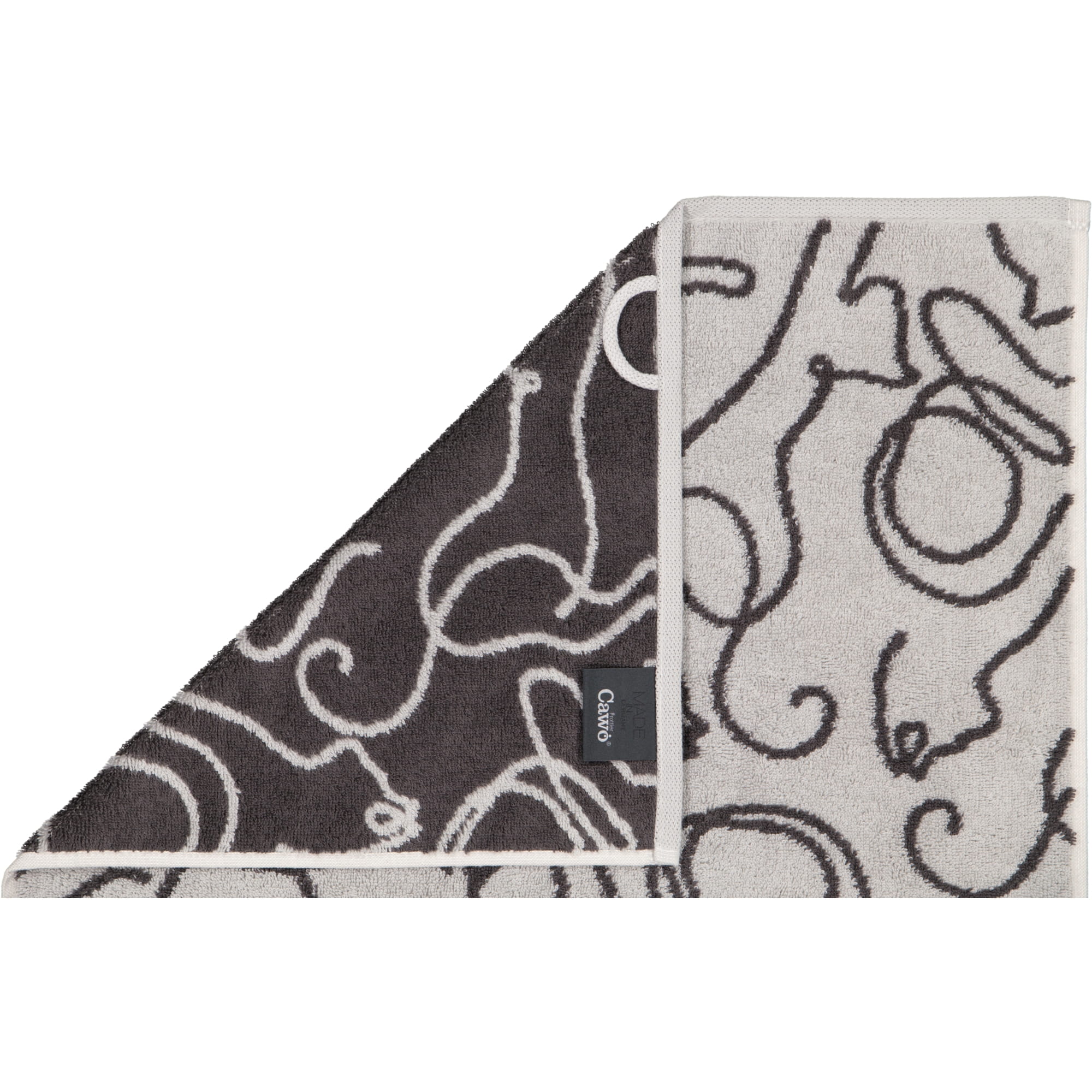 Cawö Handtücher CUTE CATS EDITION Cats 6264 platin/basalt - 70