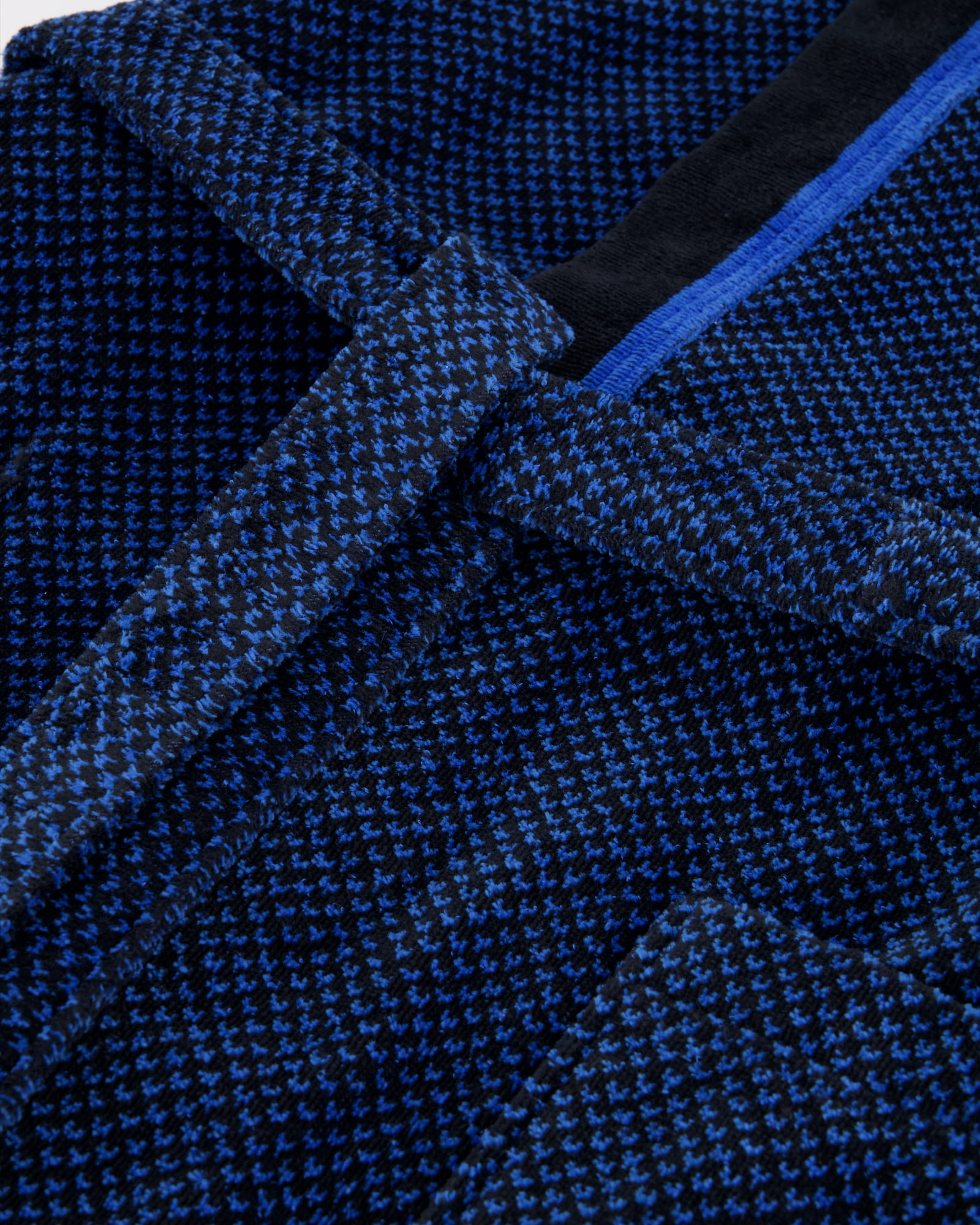 Cawö - Herren Bademantel Kimono 4839 - Farbe: blau/schwarz - 19 - M