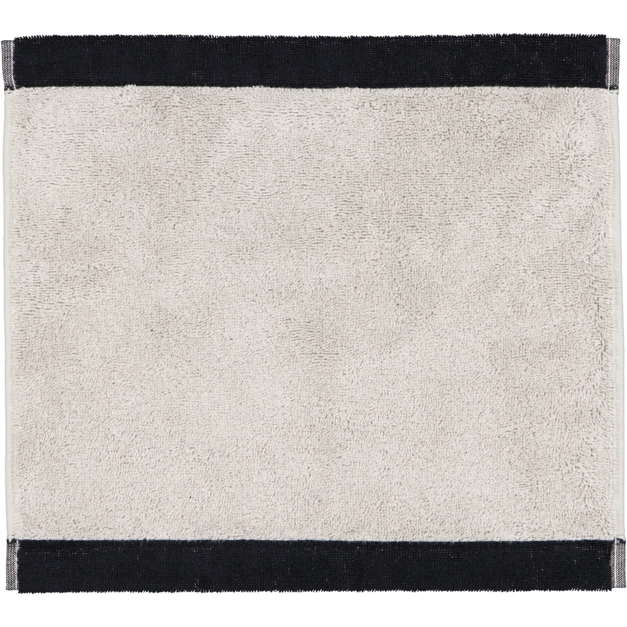 Cawö Handtücher Lifestyle Splash 7071 platin/schwarz - 79 - Seiflappen 30x30 cm