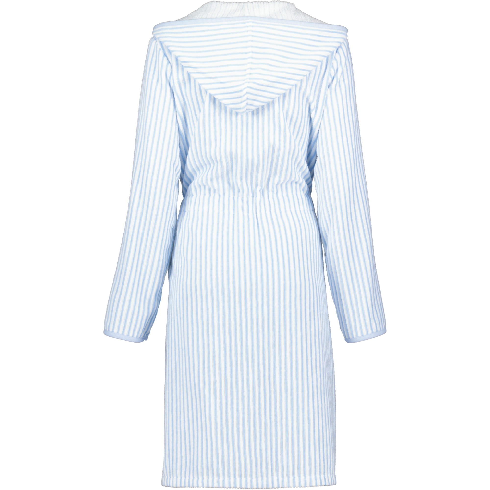 Cawö - Damen Bademantel kurz Kapuze TG RV 6416 - Farbe: mittelblau - 11 - M