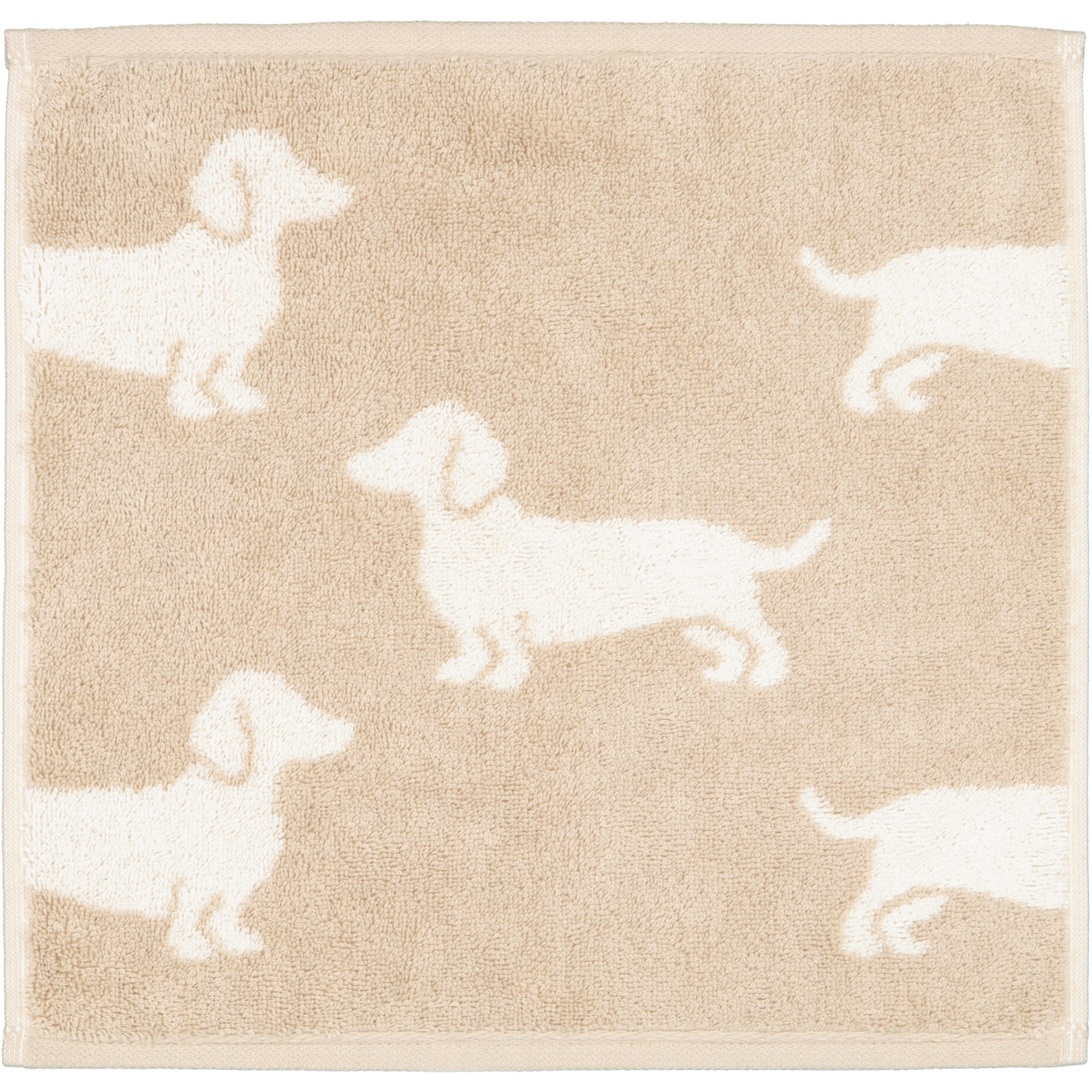 Cawö Seiftücher WE LOVE DOGS Mix 6249 3er Set Natur-Beige - 33 - 30x30 cm
