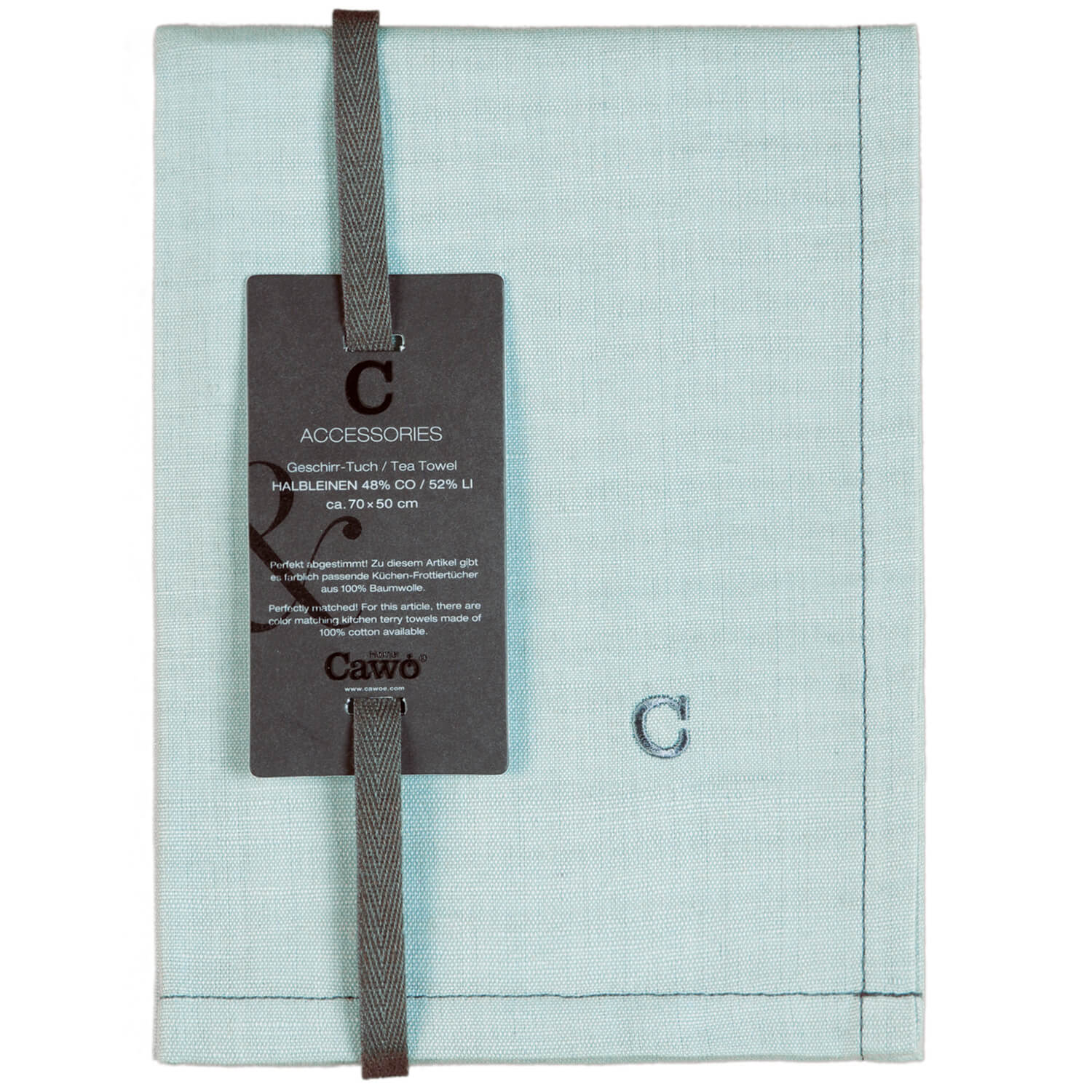 Cawö Home Solid 500 - Geschirrtuch 50x70 cm - Farbe: seegrün - 455