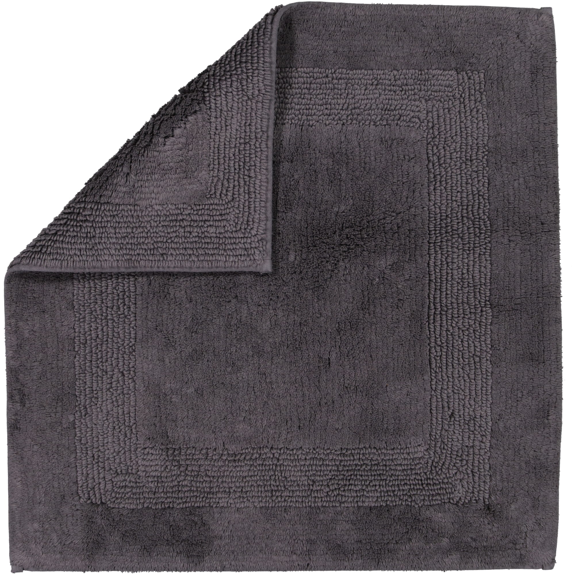 Cawö Home Badteppiche Luxus Badteppich 1000 basalt - 740 - 60x60 cm