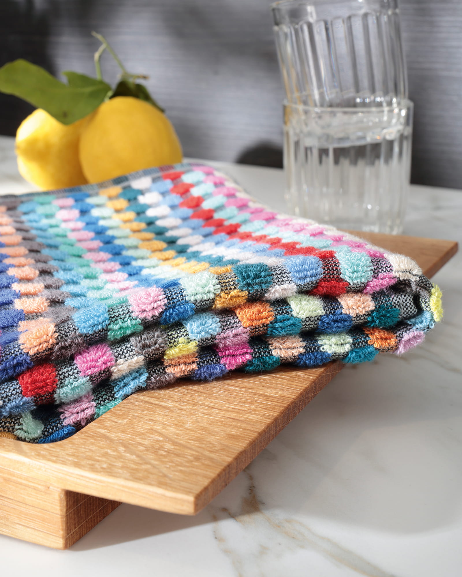 Cawö Küchenhandtücher Cuisine Confetti Karo 2021 multicolor - 12 - 50x50 cm