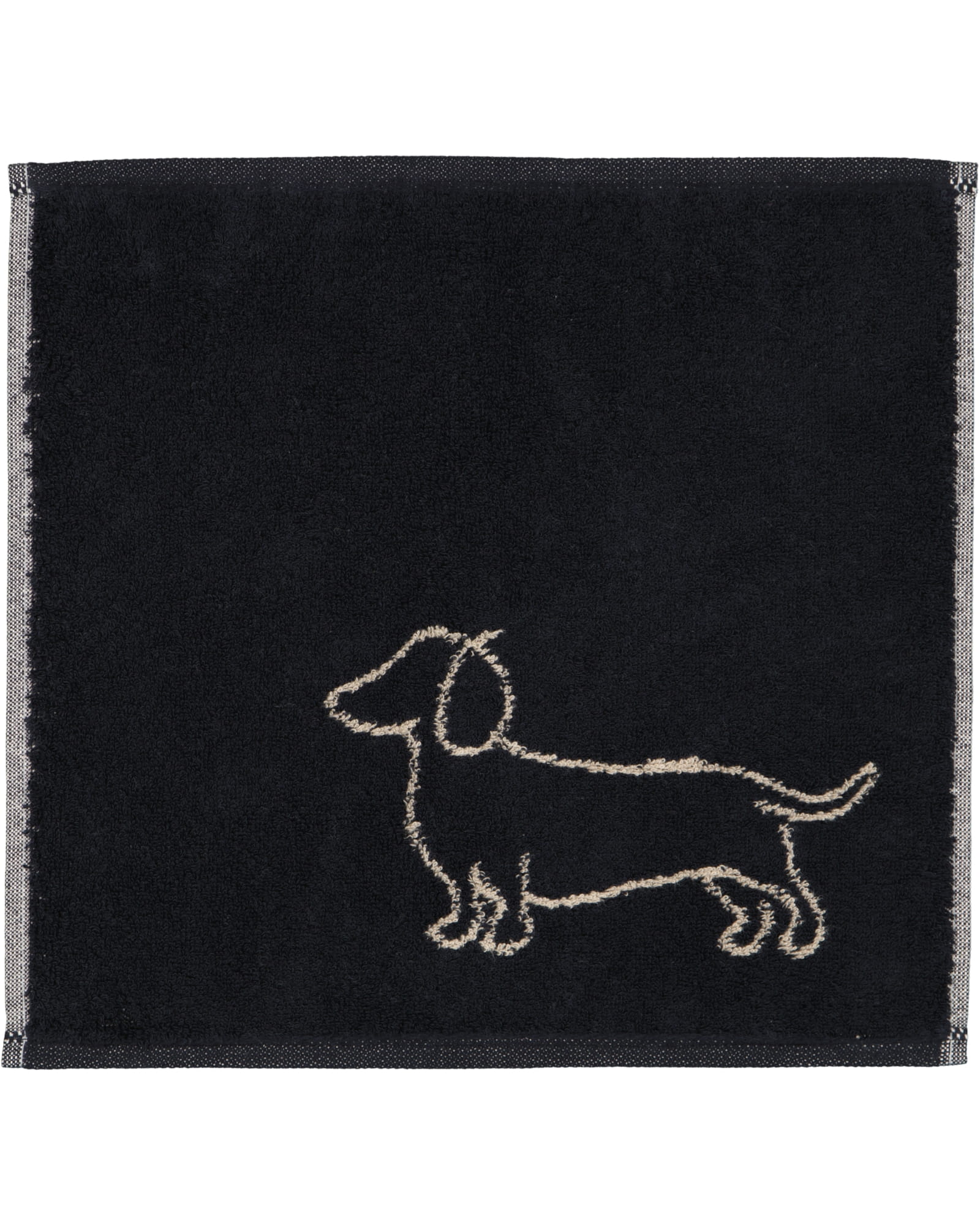 Cawö Seiftücher WE LOVE DOGS Mix 6249 3er Set Schwarz-Beige - 93 - 30x30 cm