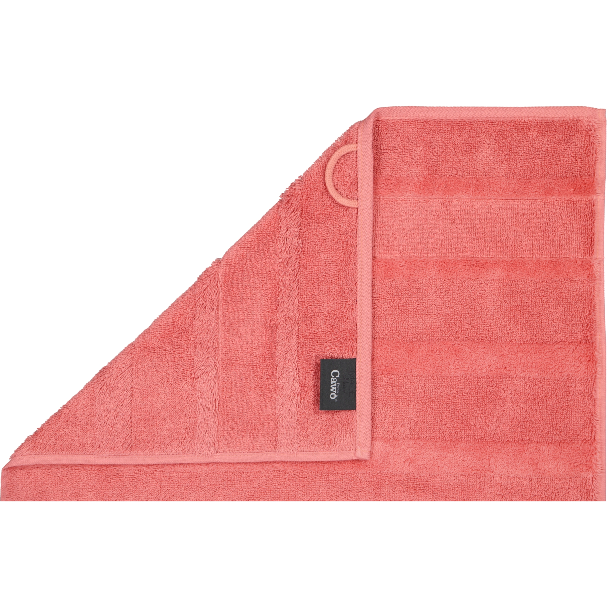 Cawö - Noblesse2 1002 - Farbe: koralle - 255 - Waschhandschuh 16x22 cm