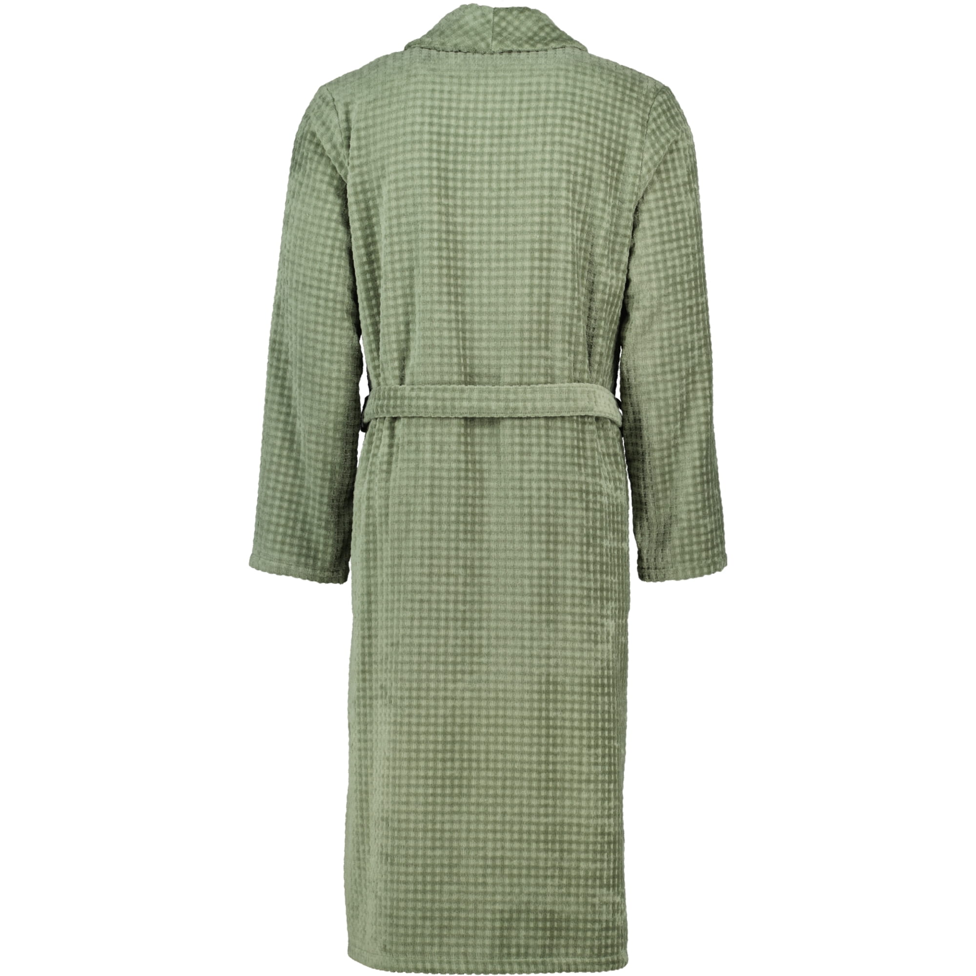 Cawö Bademäntel Herren Schalkragen Waffelpiqué 6508 field - 453