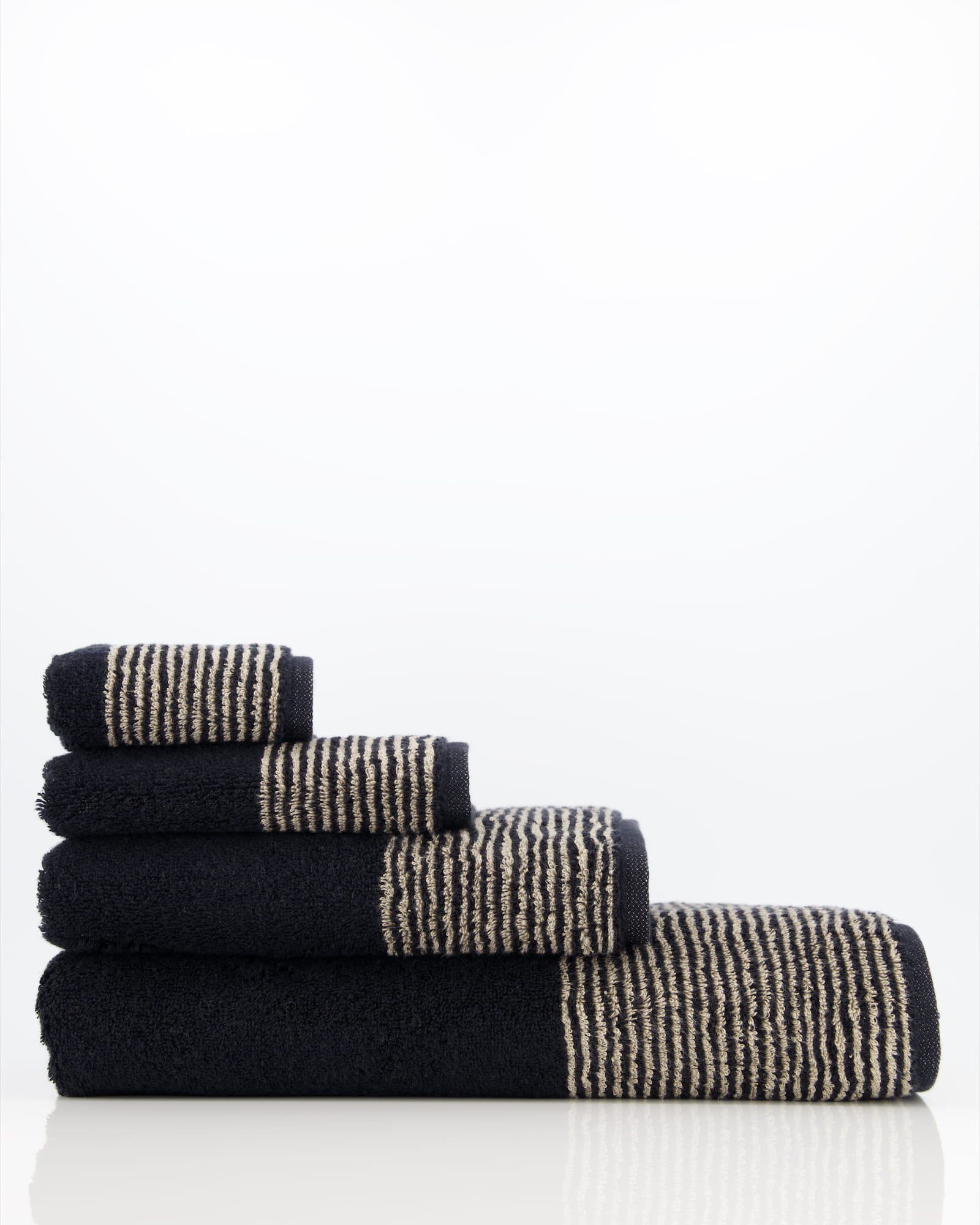 Cawö Handtücher Luxury Home Two-Tone 590 schwarz - 93