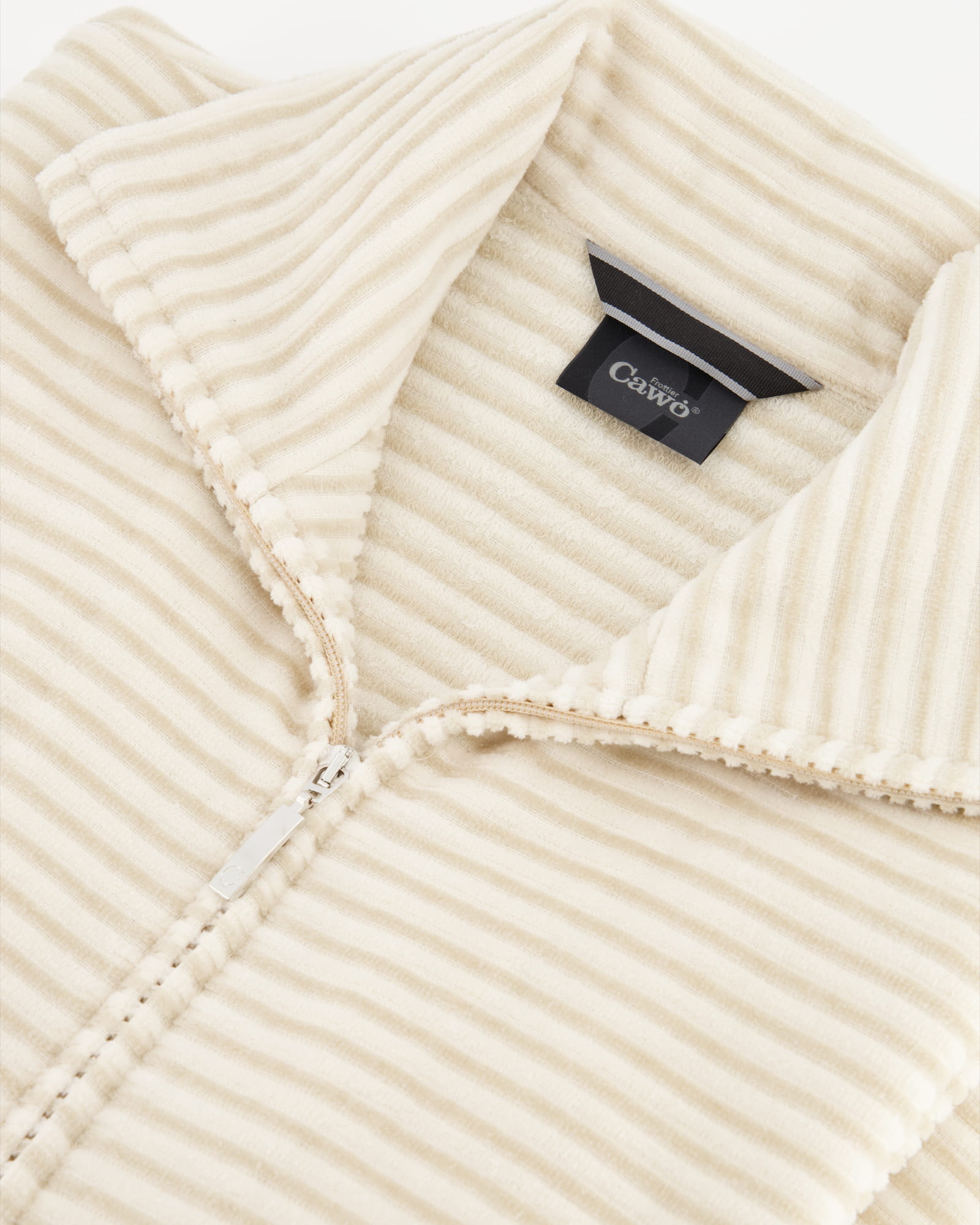 Cawö Bademäntel Damen Reißverschluss Zipper 5317 beige - 33