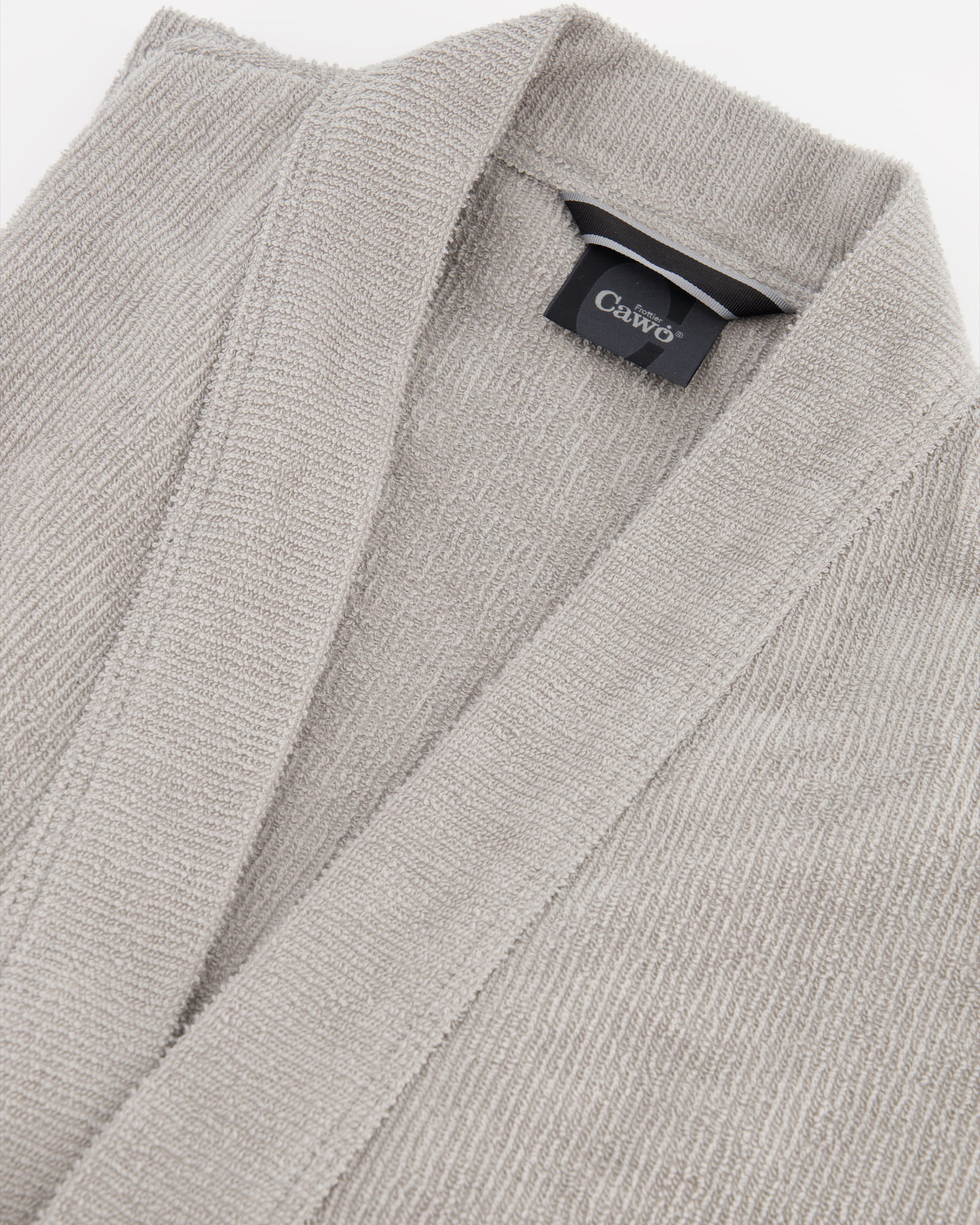 Cawö Bademäntel Herren Kimono Struktur 5509 stein - 727
